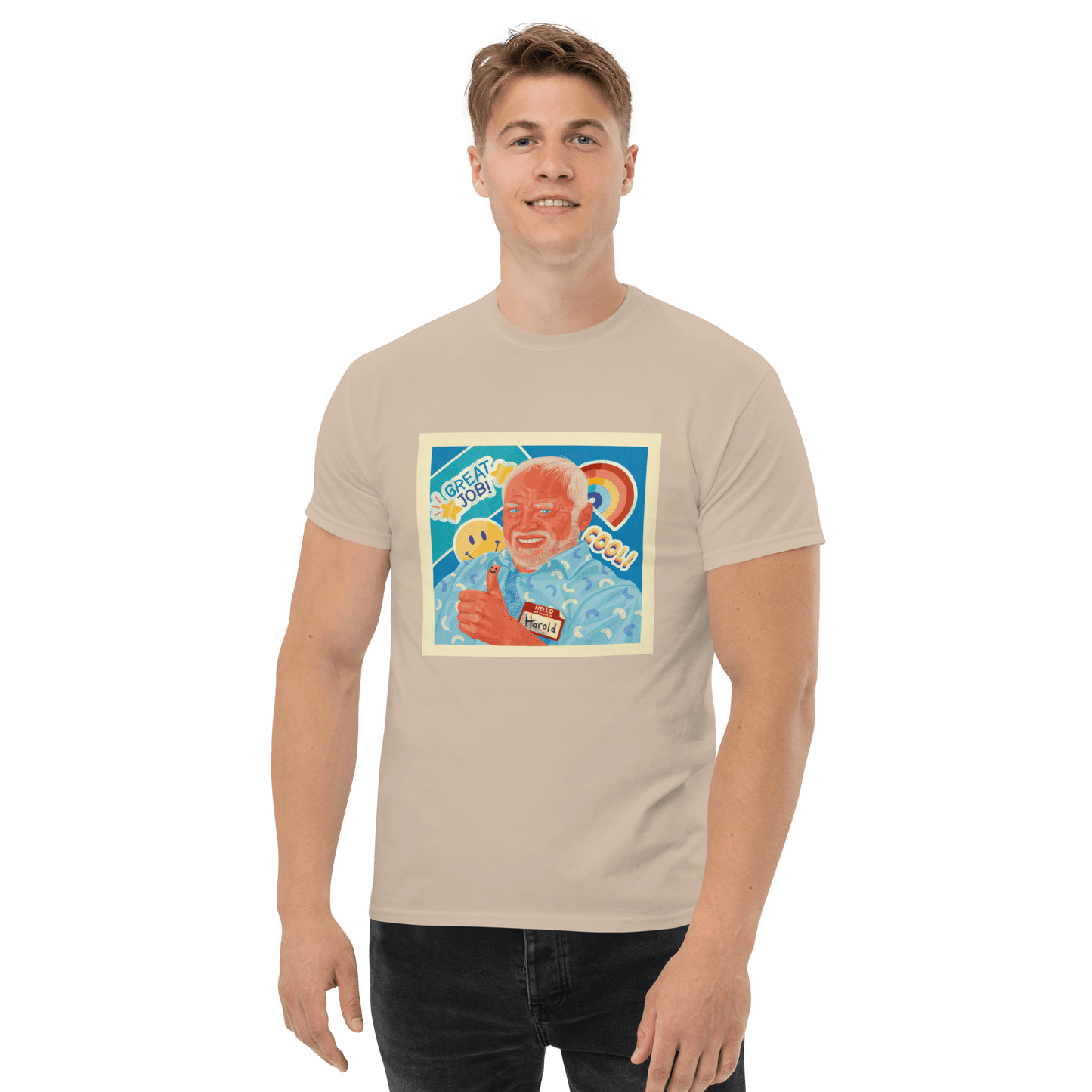 Hide The Pain Herold Classic T-Shirt Meme - Military Green | Shirtposting