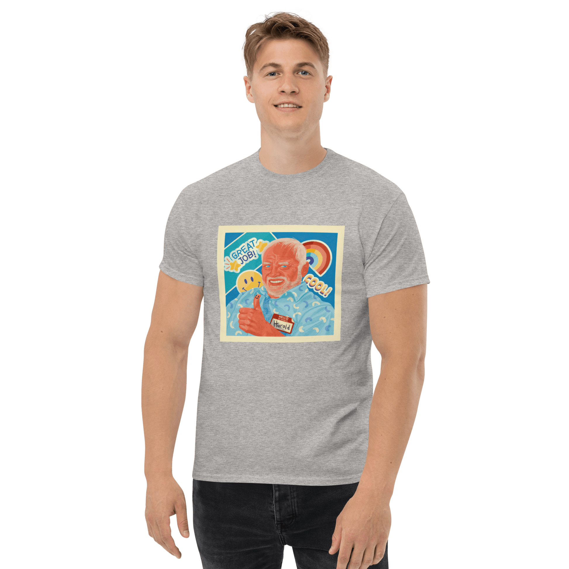 Hide The Pain Herold Classic T-Shirt Meme - Military Green | Shirtposting