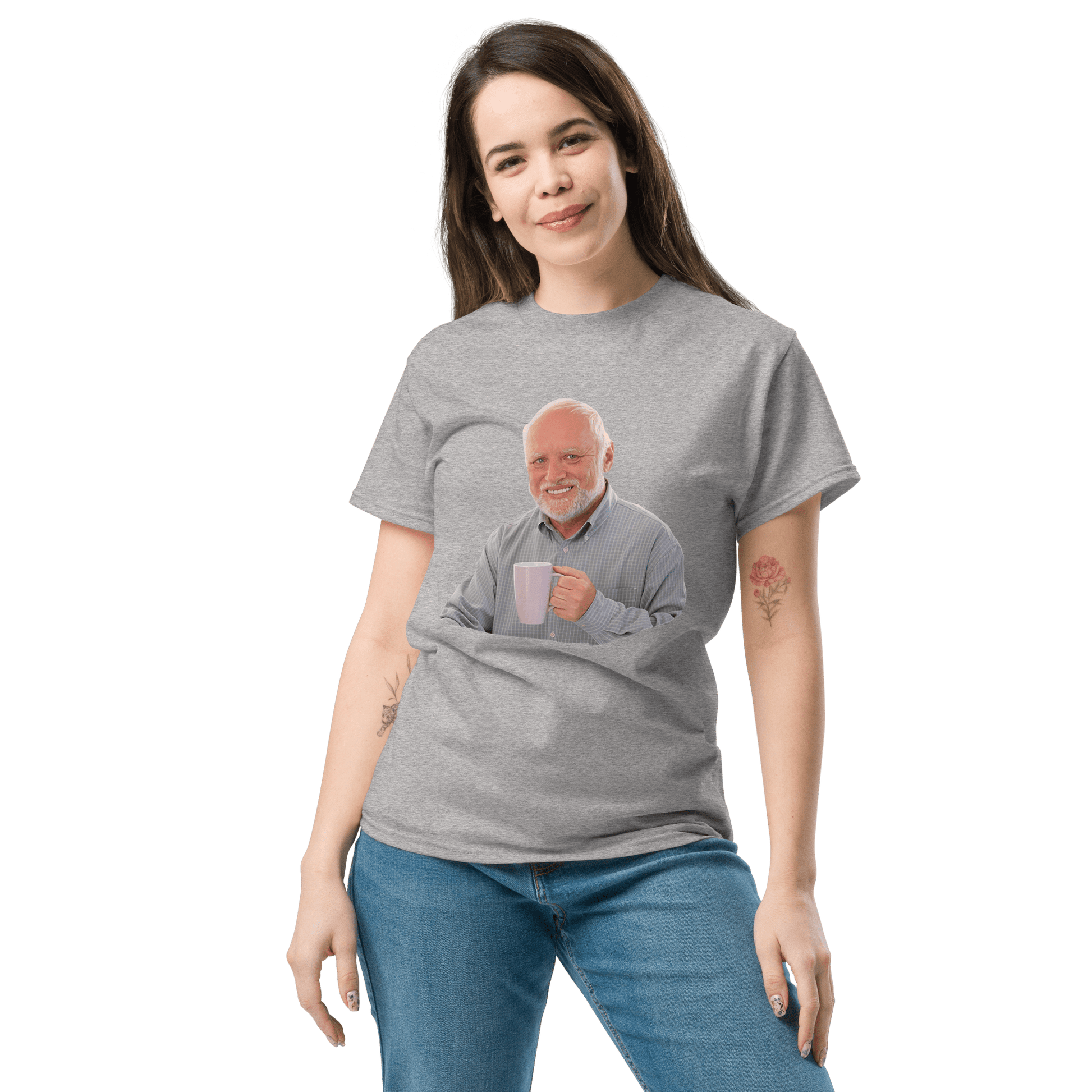 Hide The Pain Herold Classic T-Shirt Meme - Military Green | Shirtposting