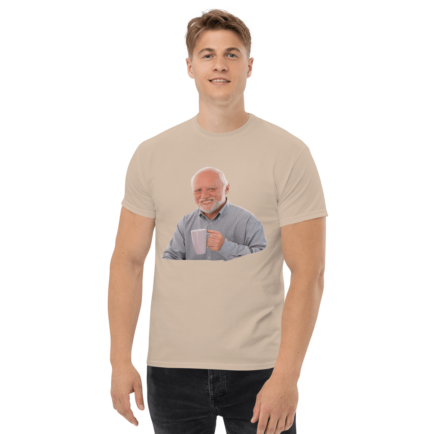 Hide The Pain Herold Classic T-Shirt Meme - Military Green | Shirtposting