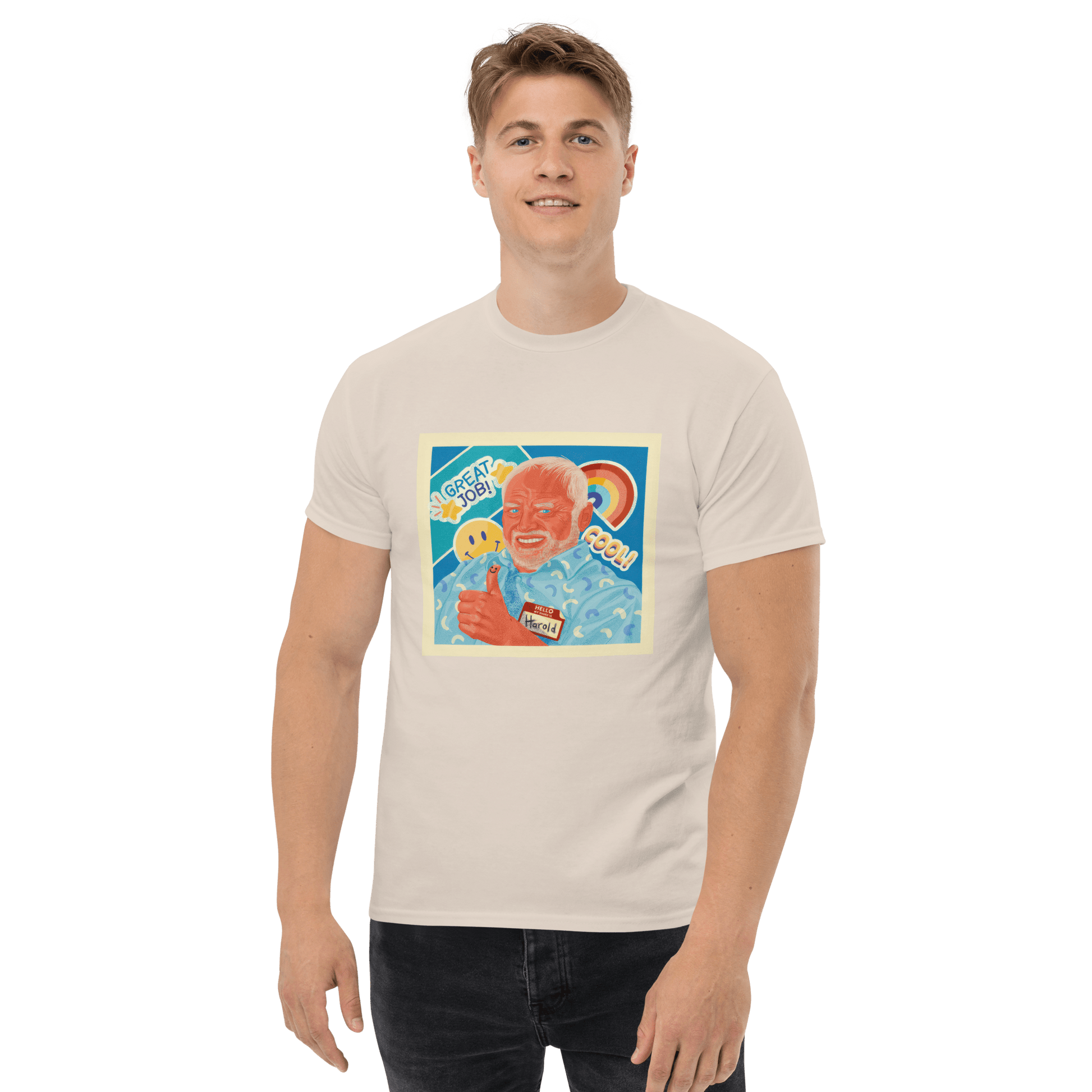Hide The Pain Herold Classic T-Shirt Meme - Military Green | Shirtposting