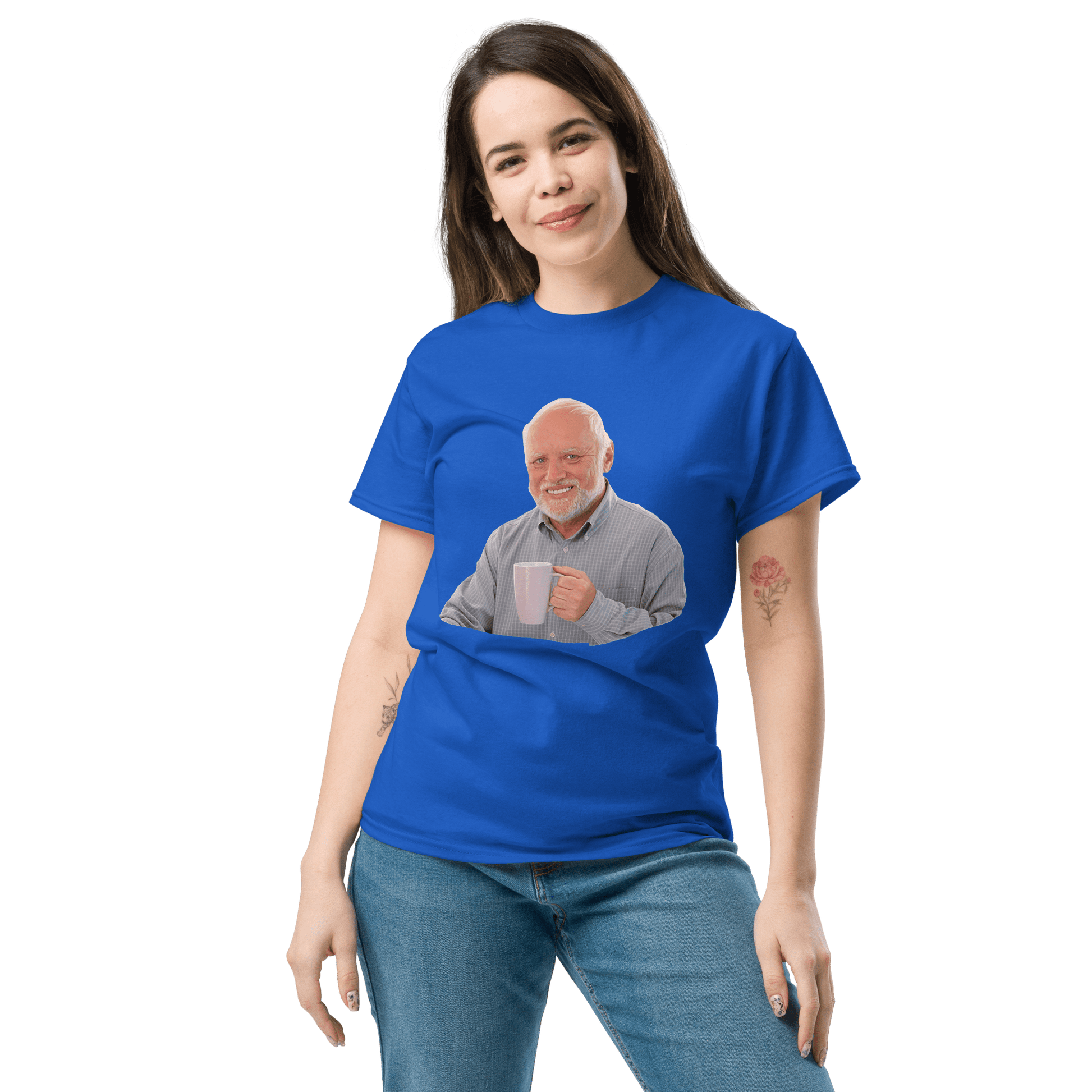 Hide The Pain Herold Classic T-Shirt Meme - Royal | Shirtposting
