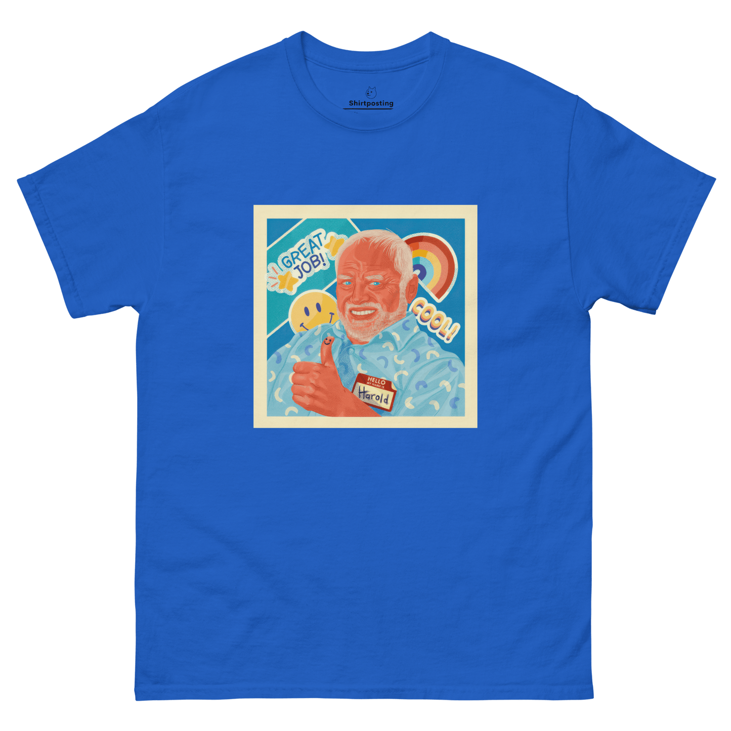 Hide The Pain Herold Classic T-Shirt Meme - Royal | Shirtposting