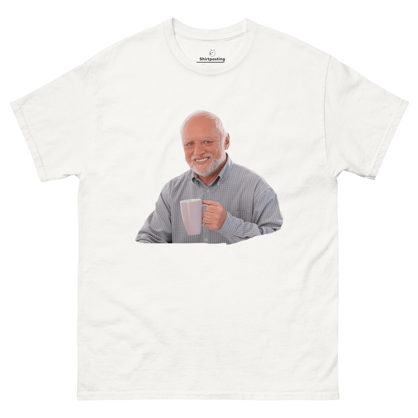 Hide The Pain Herold Classic T-Shirt Meme - White | Shirtposting