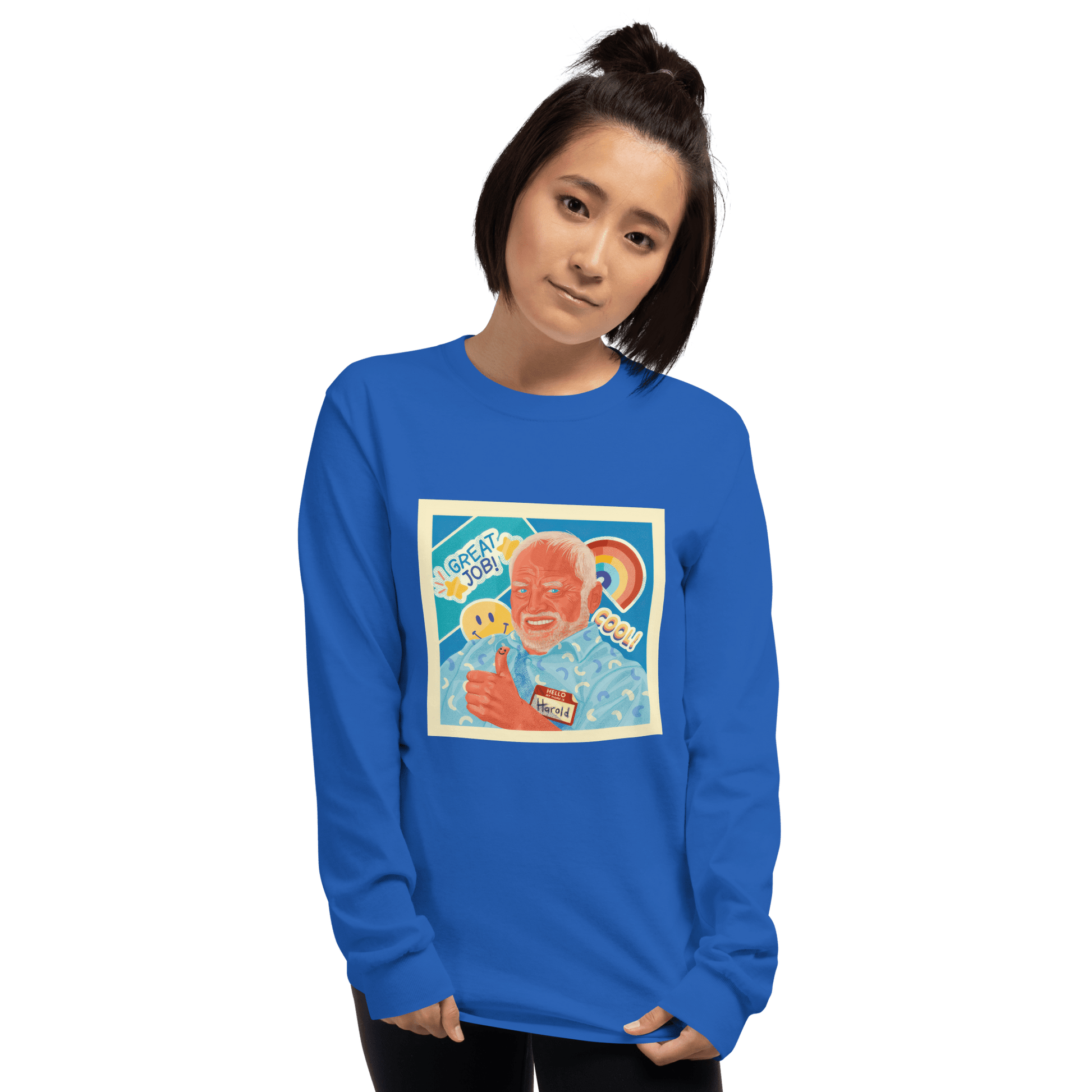 Hide The Pain Herold Long Sleeve T-Shirt Meme - Sand | Shirtposting