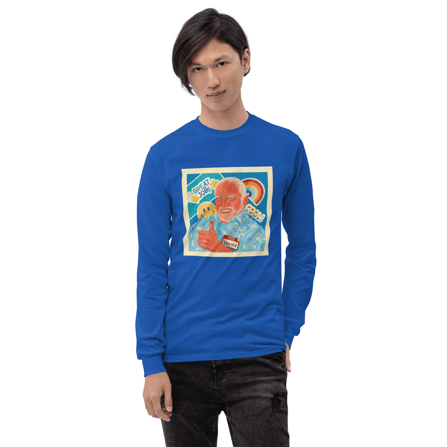 Hide The Pain Herold Long Sleeve T-Shirt Meme - Sand | Shirtposting
