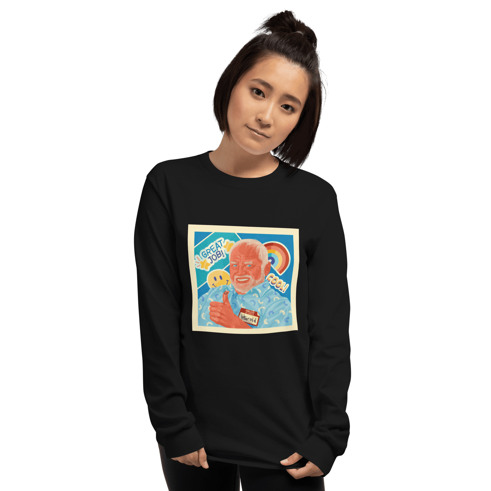 Hide The Pain Herold Long Sleeve T-Shirt Meme - Sand | Shirtposting