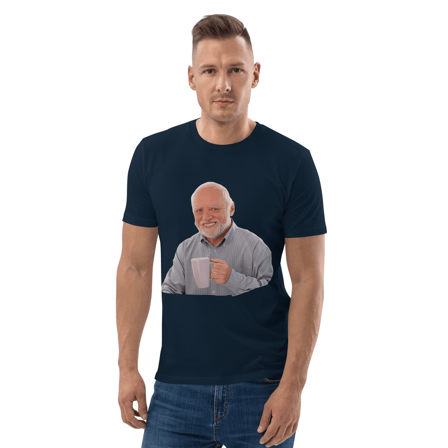 Hide The Pain Herold Premium Organic T-Shirt Meme - Cotton Pink | Shirtposting
