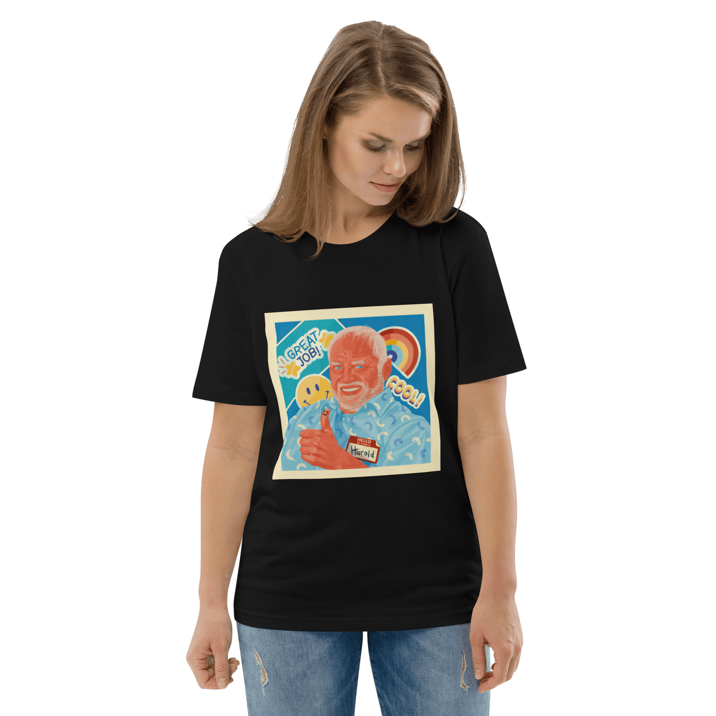 Hide The Pain Herold Premium Organic T-Shirt Meme - Dark Heather Grey | Shirtposting
