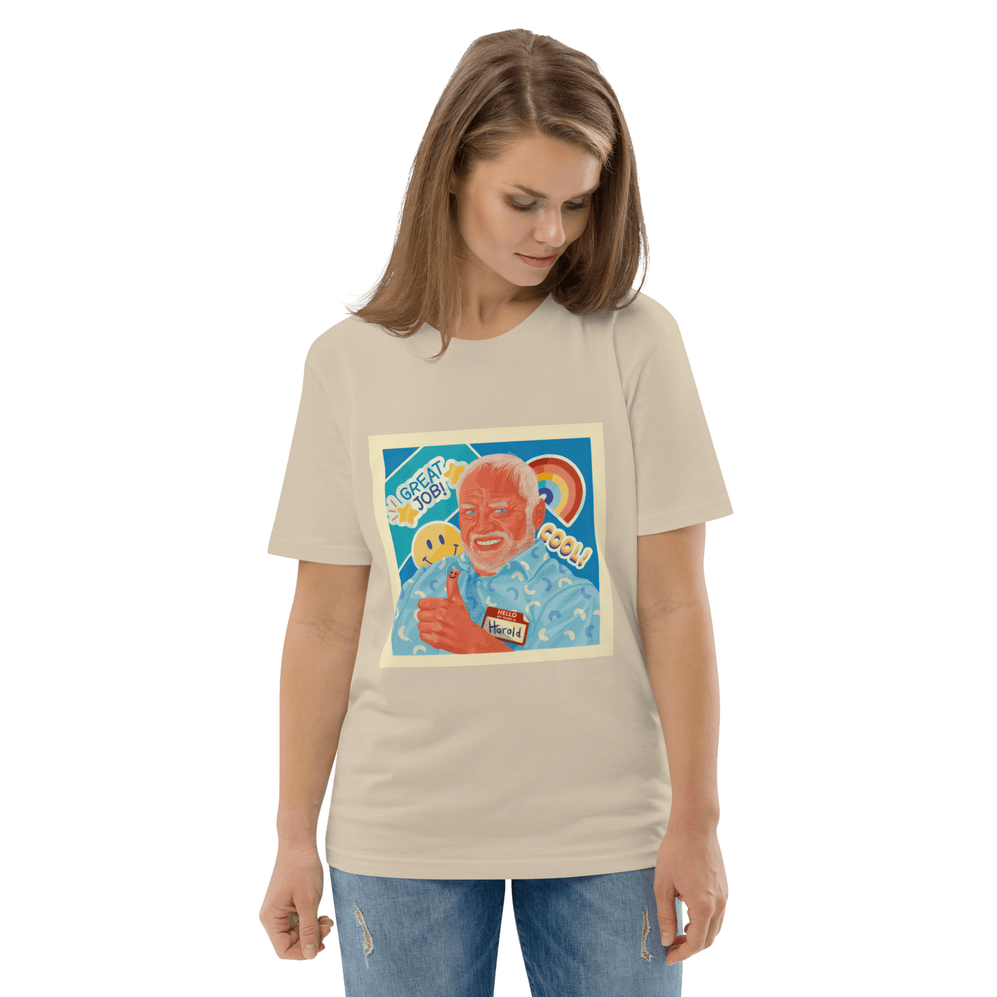 Hide The Pain Herold Premium Organic T-Shirt Meme - Dark Heather Grey | Shirtposting