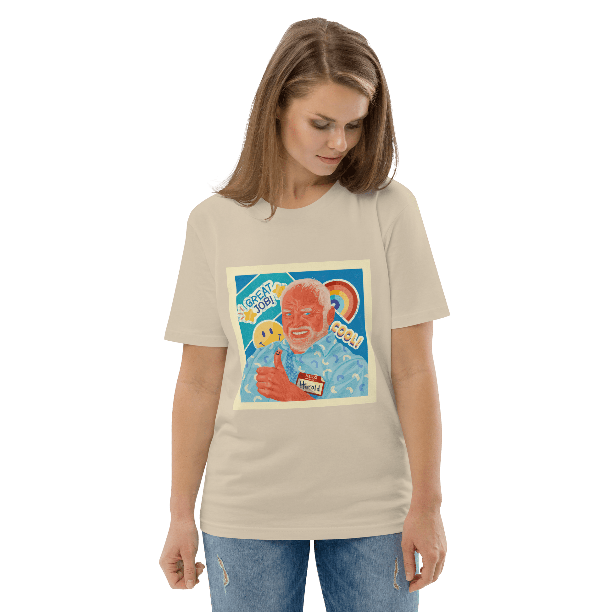 Hide The Pain Herold Premium Organic T-Shirt Meme - Dark Heather Grey | Shirtposting