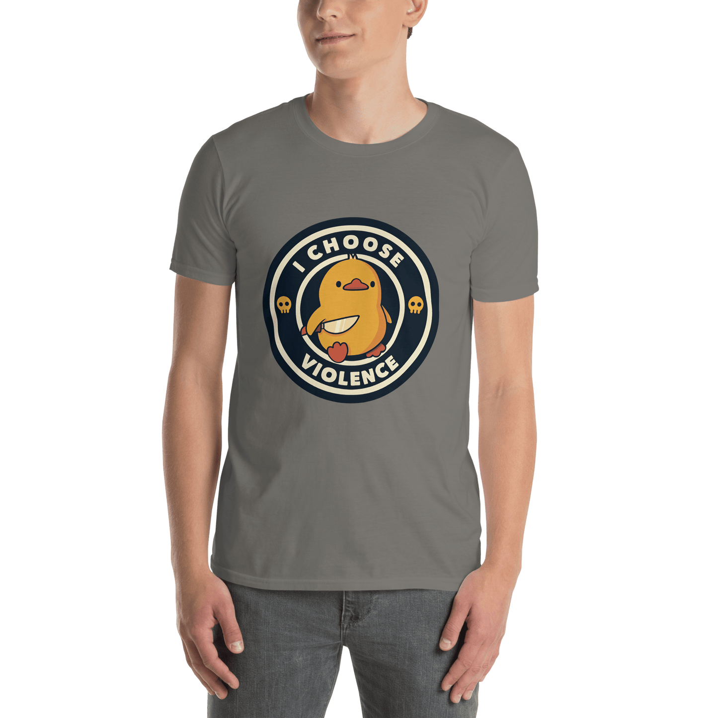I Choose Violence Classic T-Shirt Meme - Sport Grey | Shirtposting