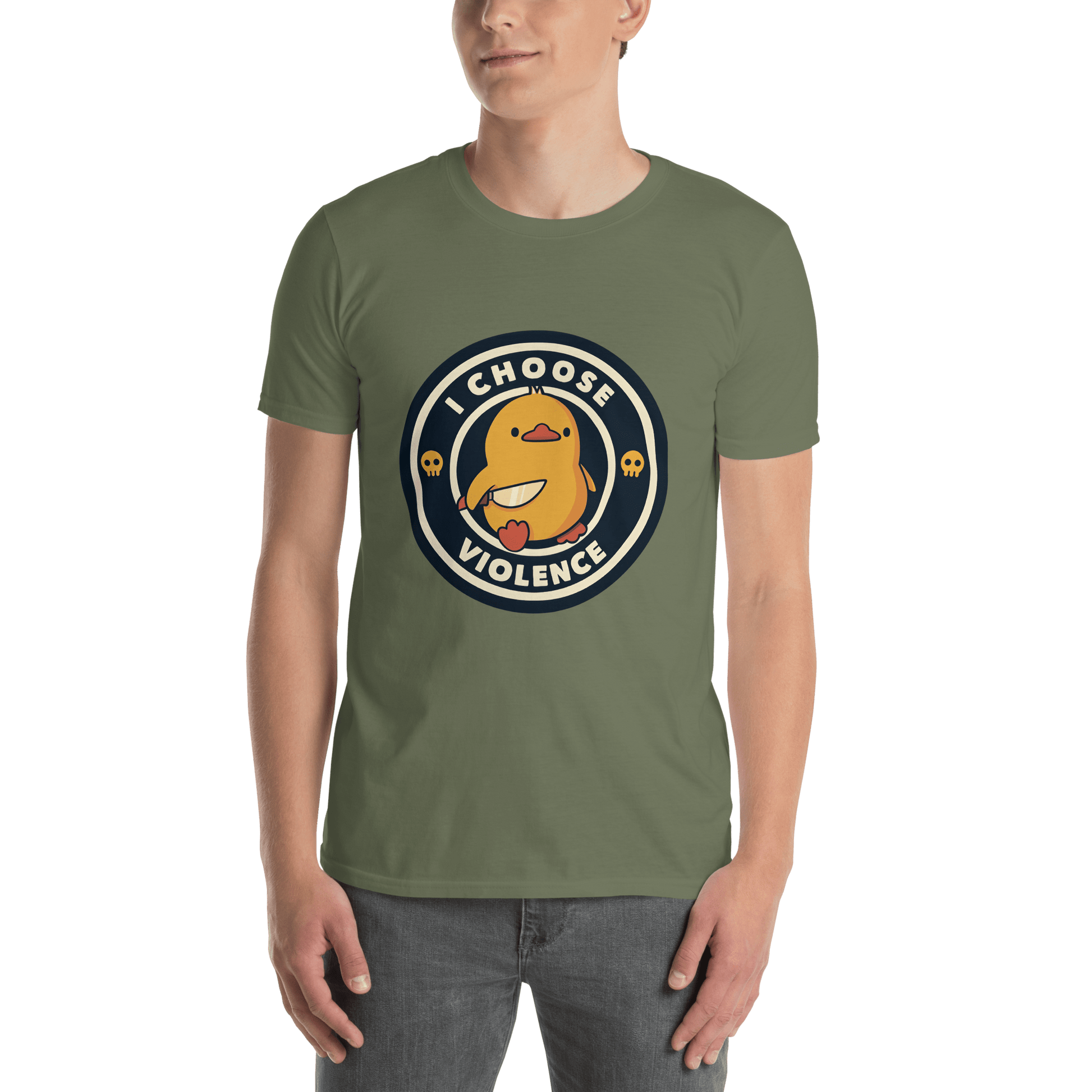 I Choose Violence Classic T-Shirt Meme - Sport Grey | Shirtposting