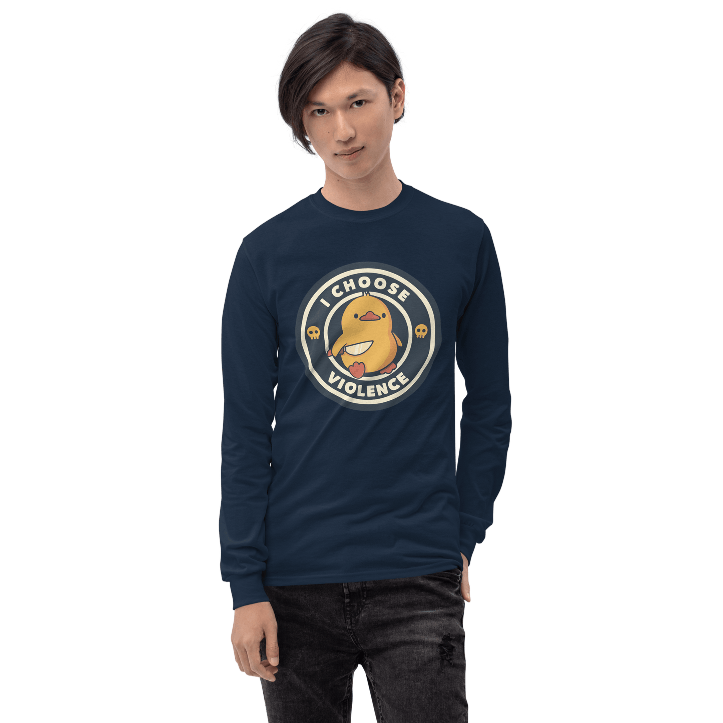 I Choose Violence Long Sleeve T-Shirt Meme - Royal | Shirtposting