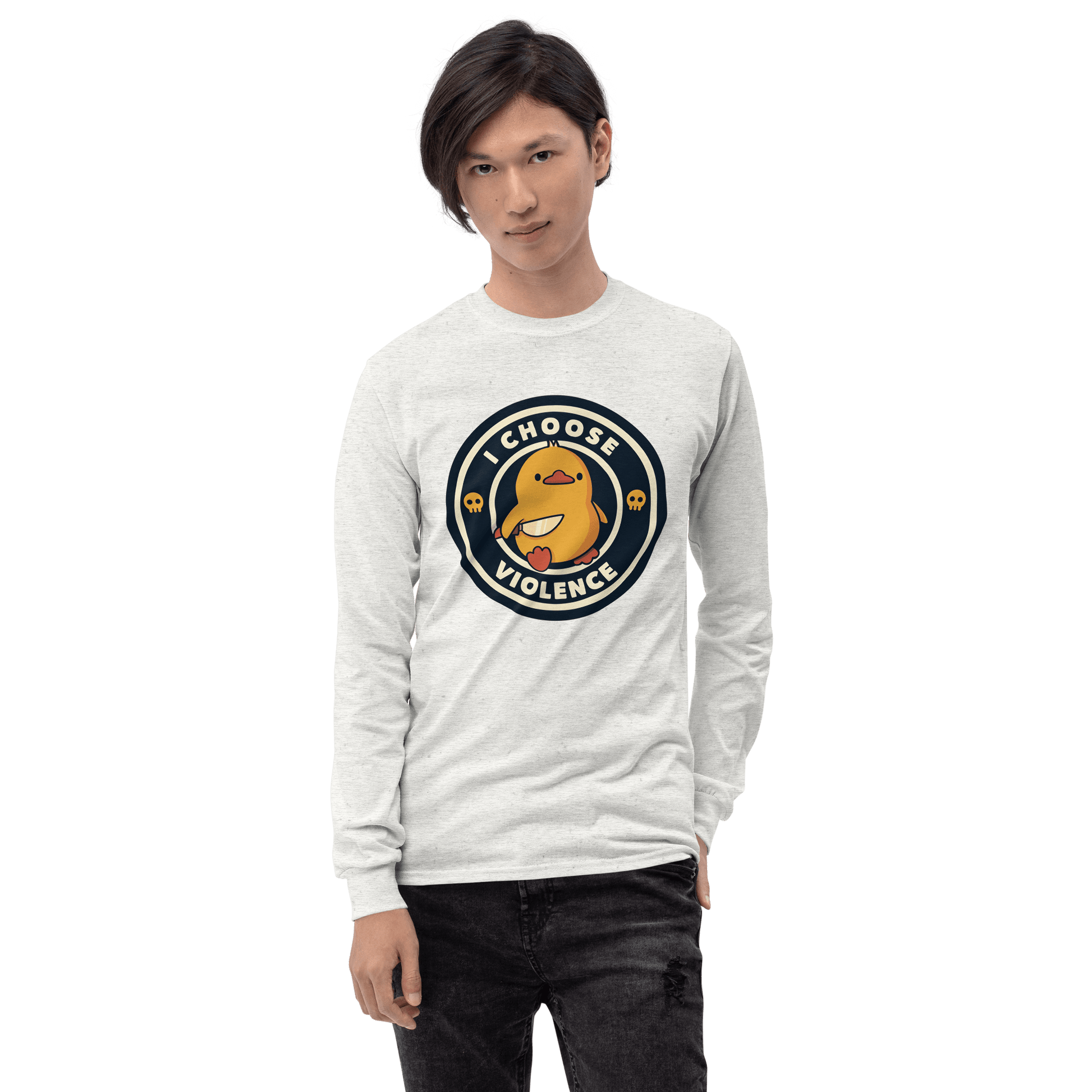 I Choose Violence Long Sleeve T-Shirt Meme - Sand | Shirtposting