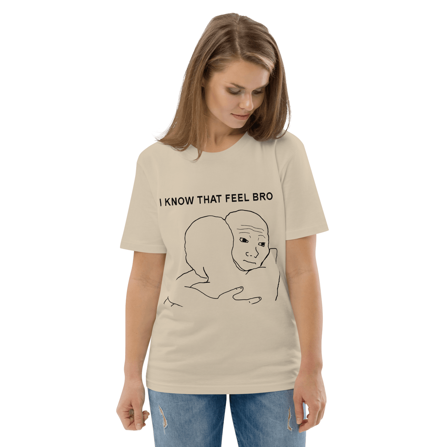 I Know That Feel Premium Organic T-Shirt Meme - Cotton Pink | Shirtposting