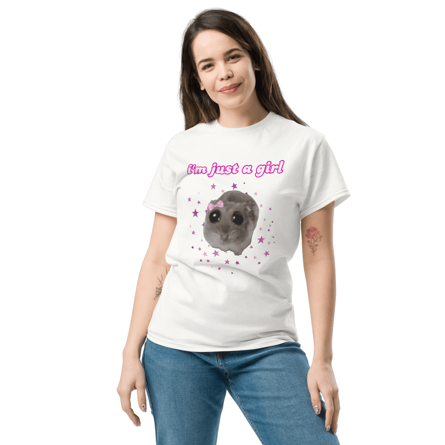 I'm Just a Girl Classic T-Shirt Meme - Ash | Shirtposting