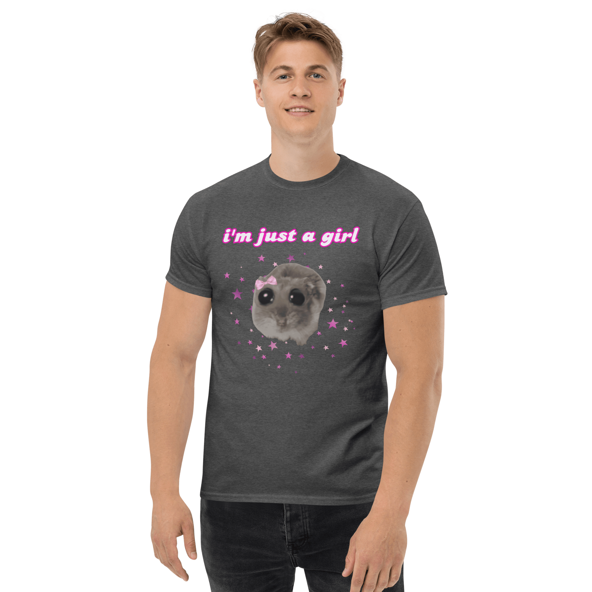 I'm Just a Girl Classic T-Shirt Meme - Military Green | Shirtposting
