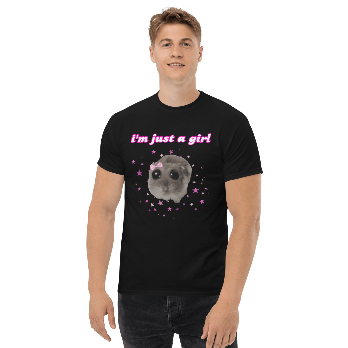 I'm Just a Girl Classic T-Shirt Meme - Royal | Shirtposting