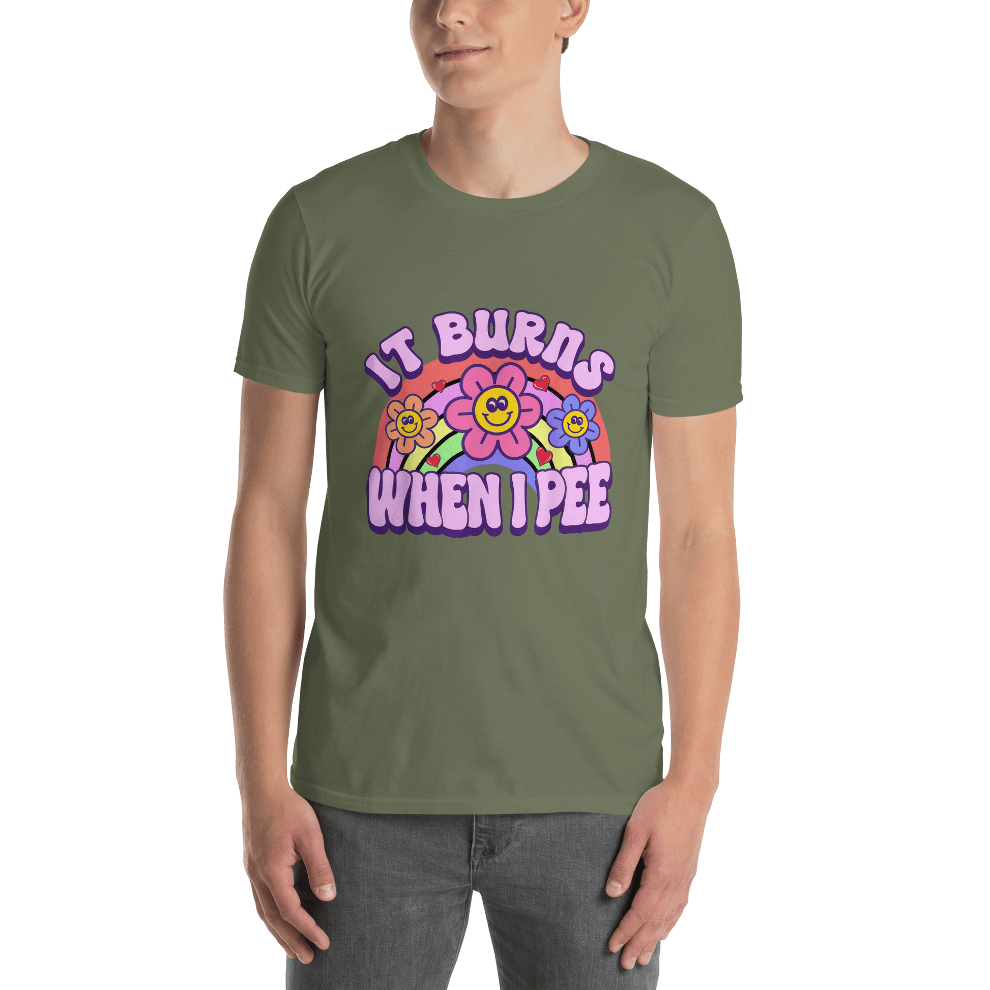 It Burns When I Pee Classic T-Shirt Meme - Royal | Shirtposting