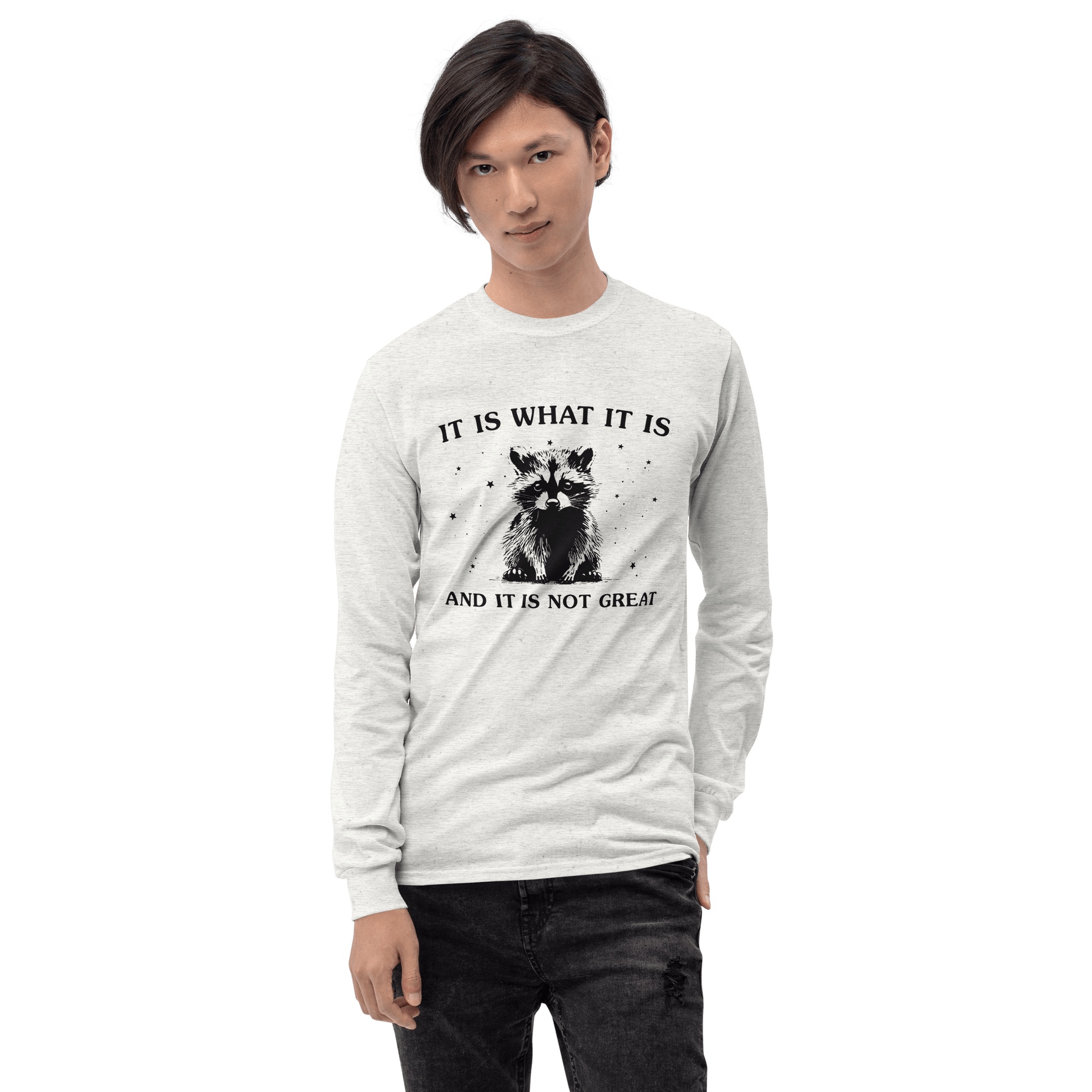 It Is What It Is Long Sleeve T-Shirt Meme - Ash | Shirtposting