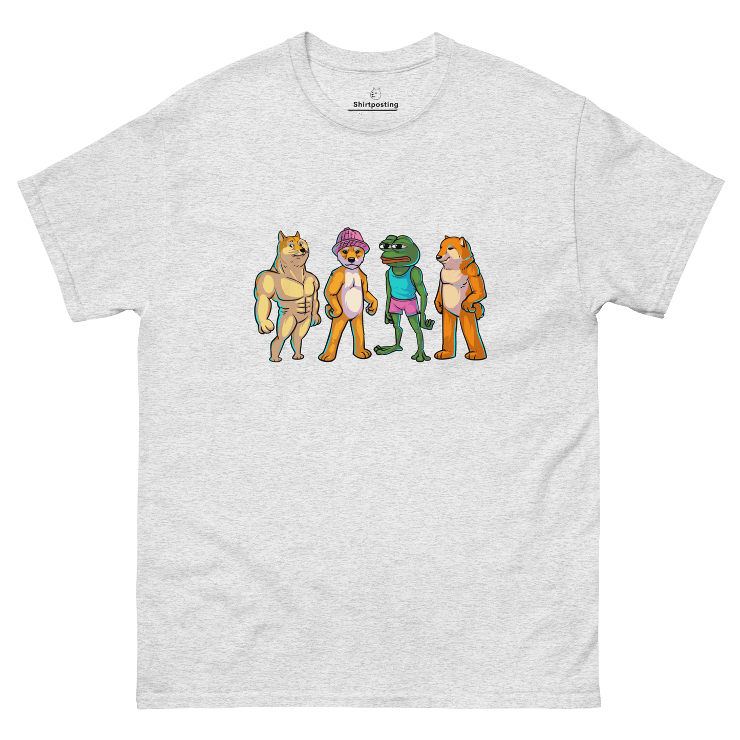 Meme Animal Classic T-Shirt Meme - Ash | Shirtposting