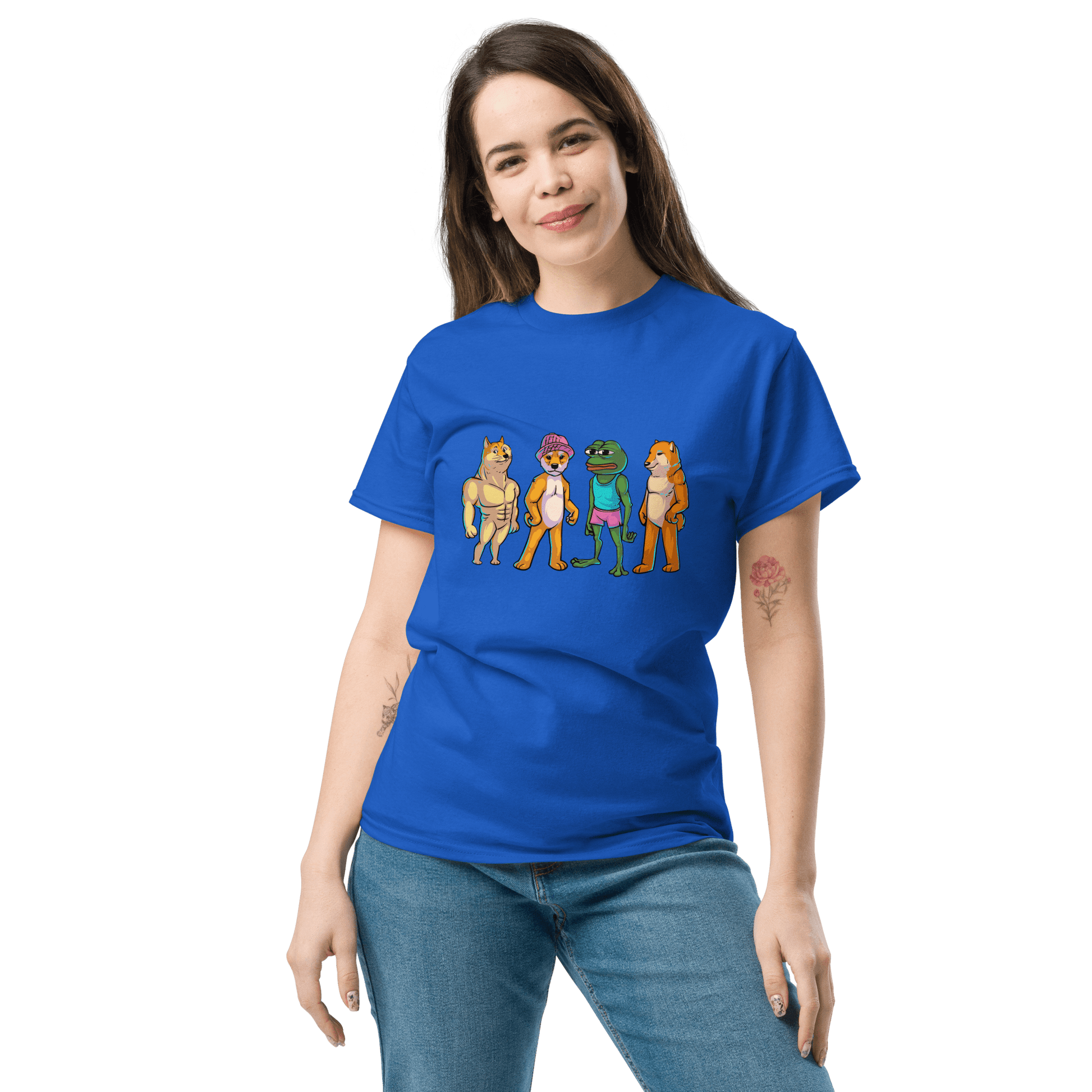 Meme Animal Classic T-Shirt Meme - Royal | Shirtposting