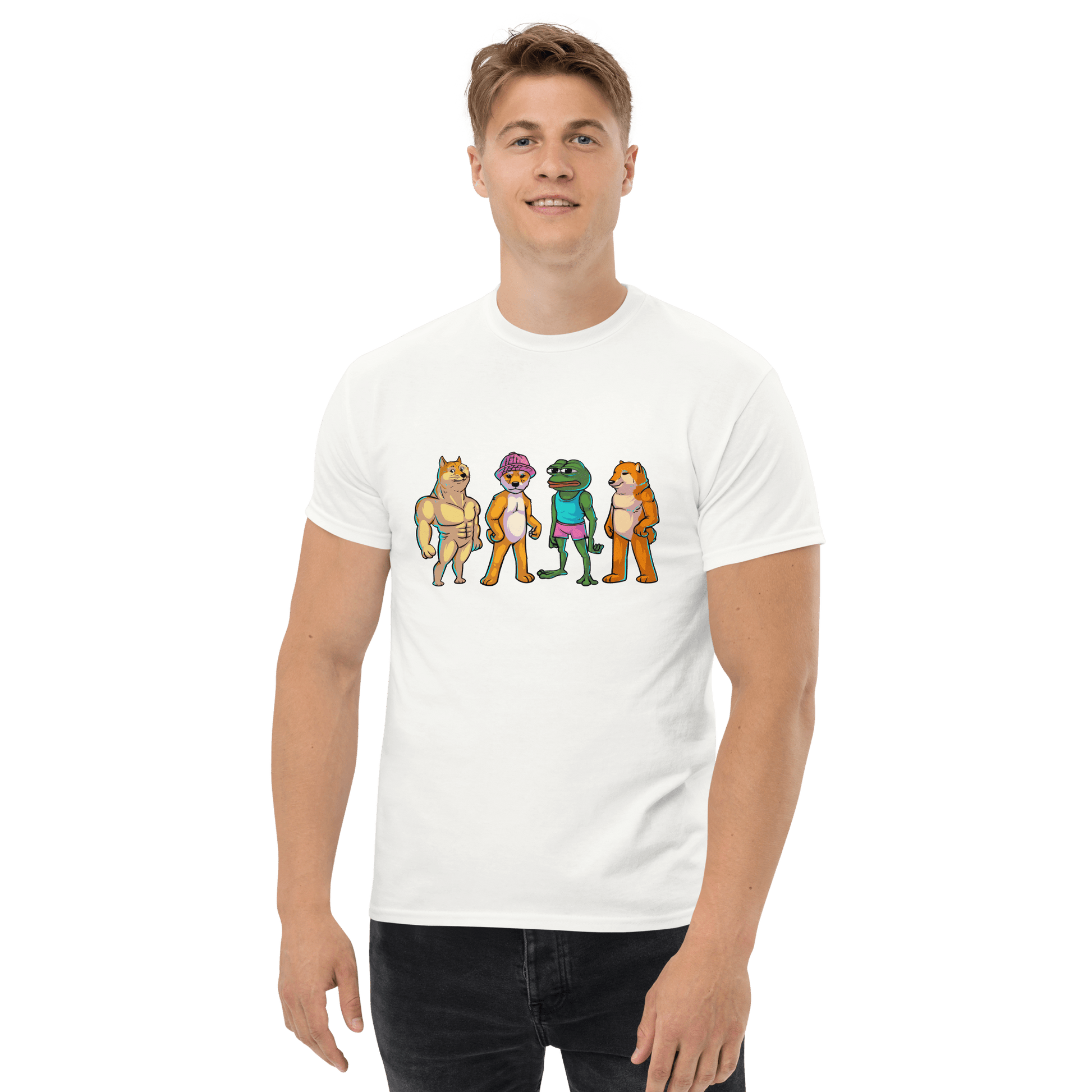 Meme Animal Classic T-Shirt Meme - White | Shirtposting