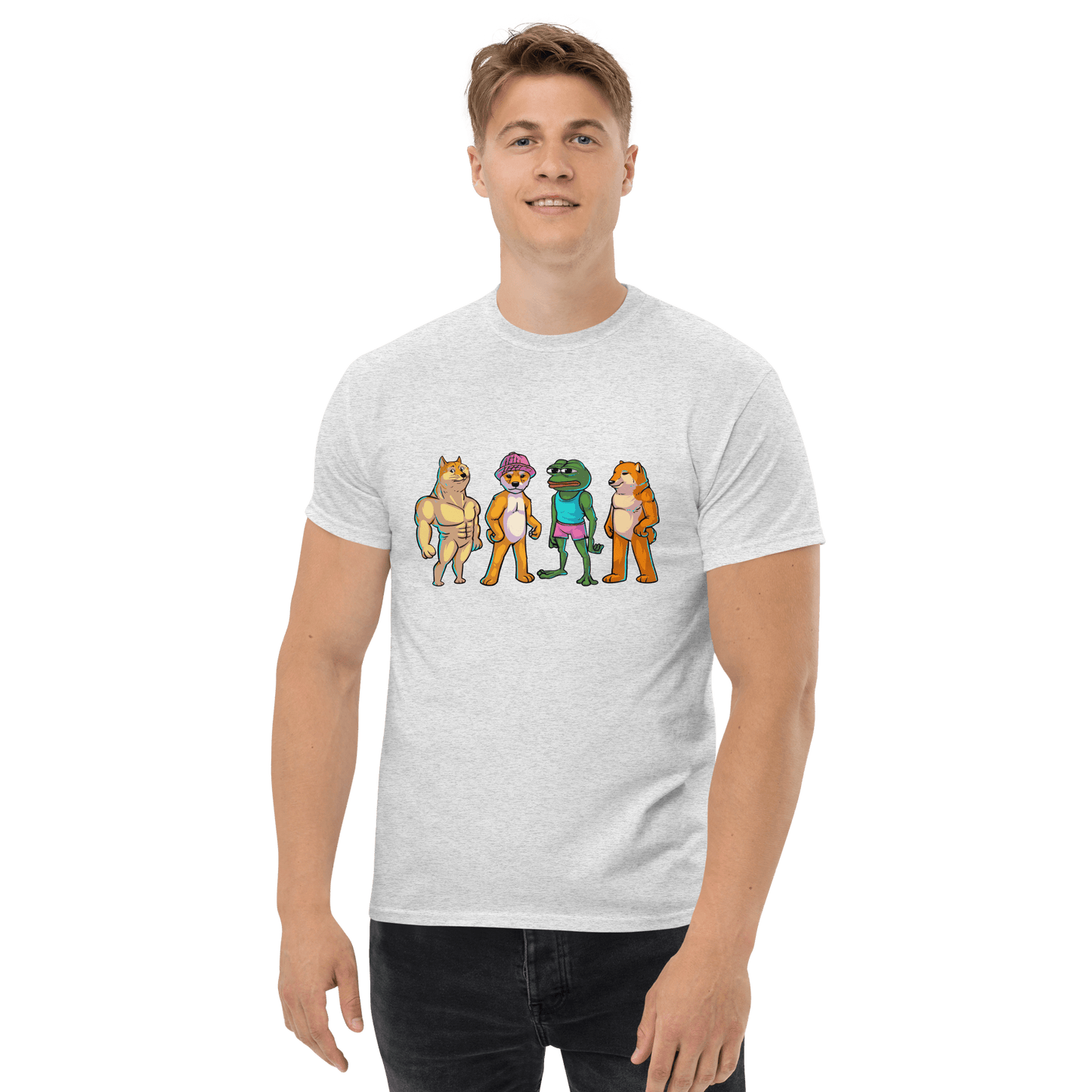 Meme Animal Classic T-Shirt Meme - White | Shirtposting