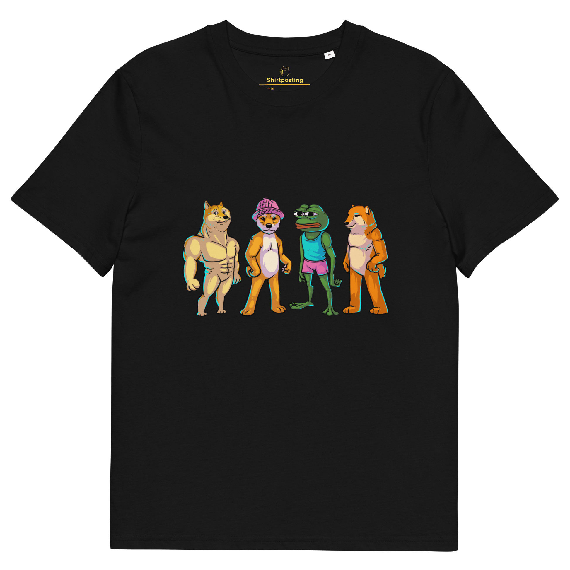 Meme Animal Premium Organic T-Shirt Meme - Black | Shirtposting