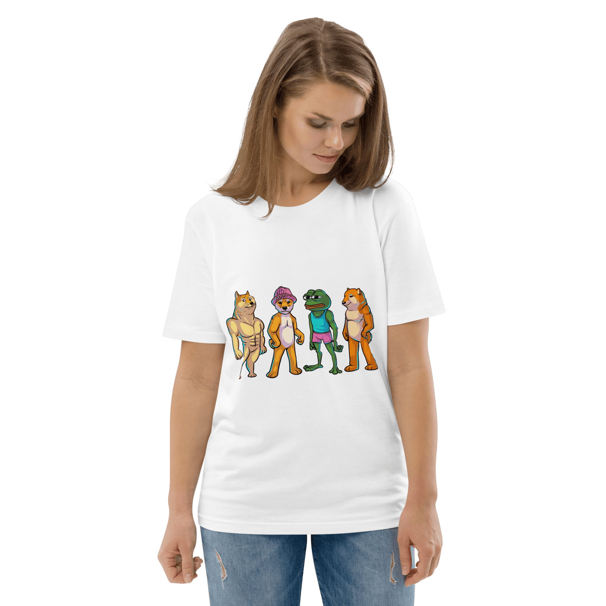 Meme Animal Premium Organic T-Shirt Meme - Cotton Pink | Shirtposting
