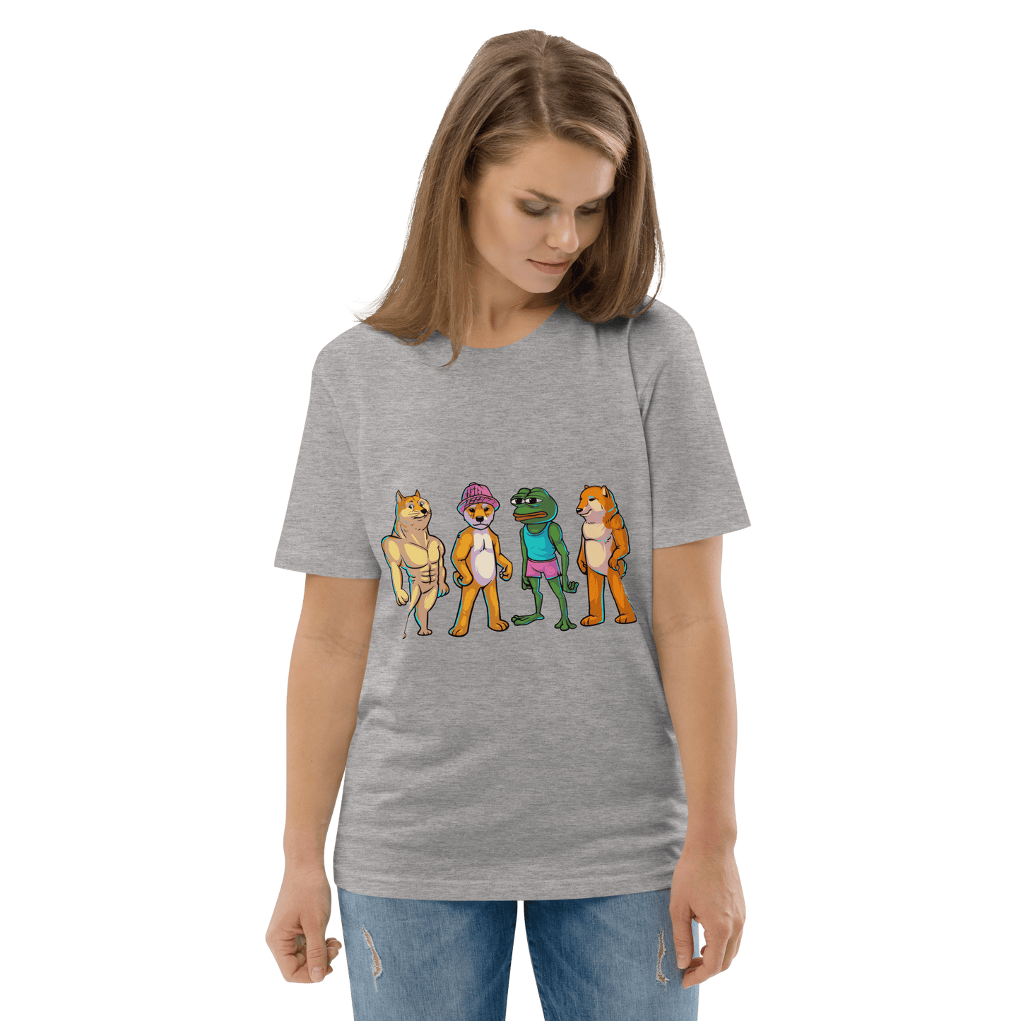 Meme Animal Premium Organic T-Shirt Meme - Cotton Pink | Shirtposting