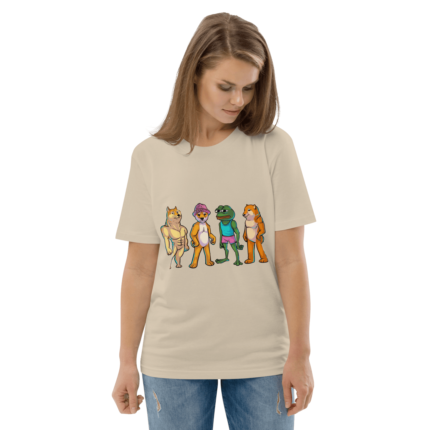 Meme Animal Premium Organic T-Shirt Meme - Cotton Pink | Shirtposting