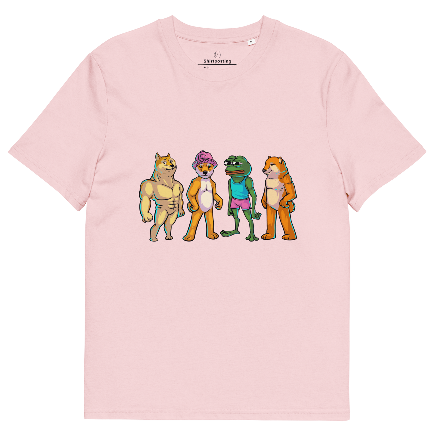 Meme Animal Premium Organic T-Shirt Meme - Cotton Pink | Shirtposting