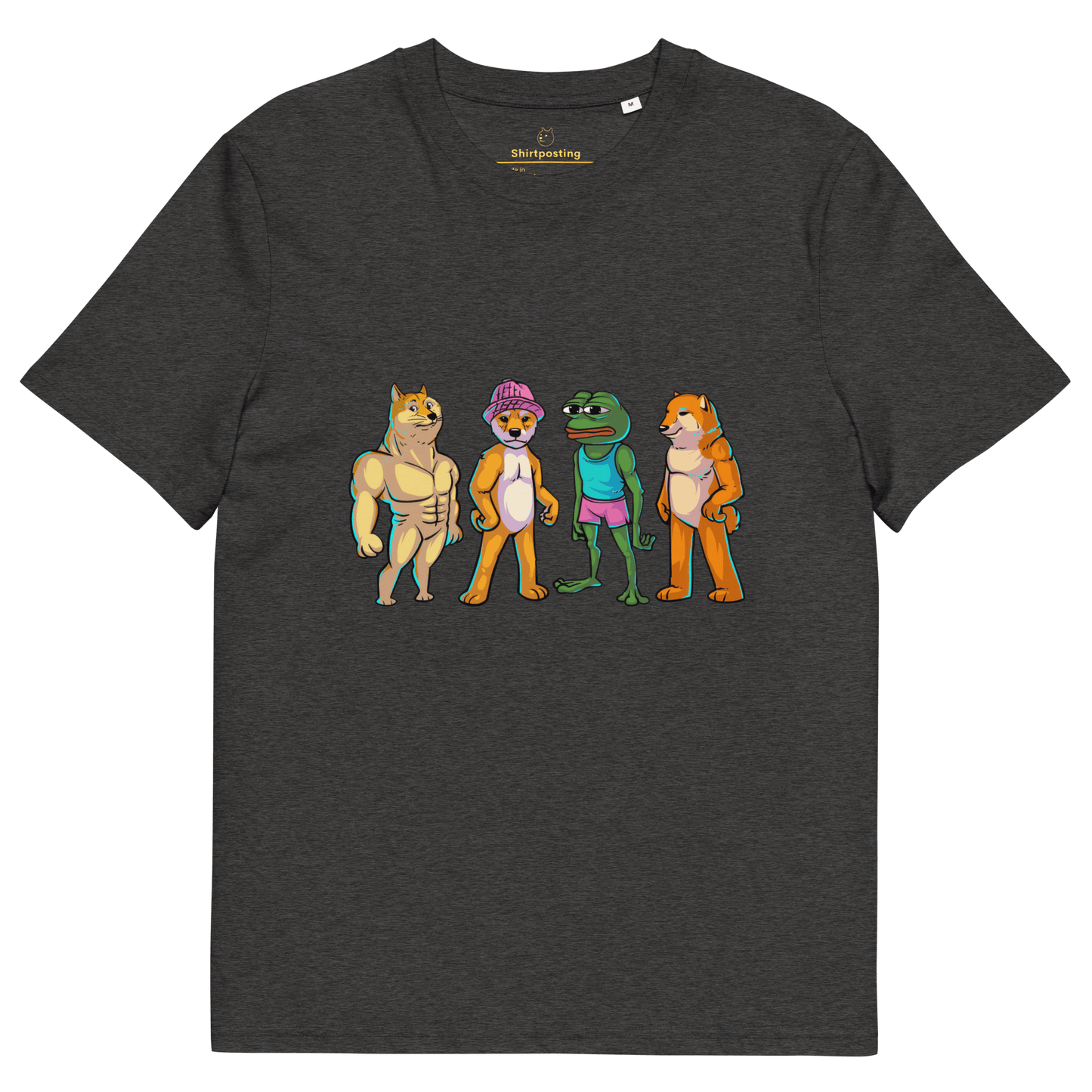 Meme Animal Premium Organic T-Shirt Meme - Dark Heather Grey | Shirtposting