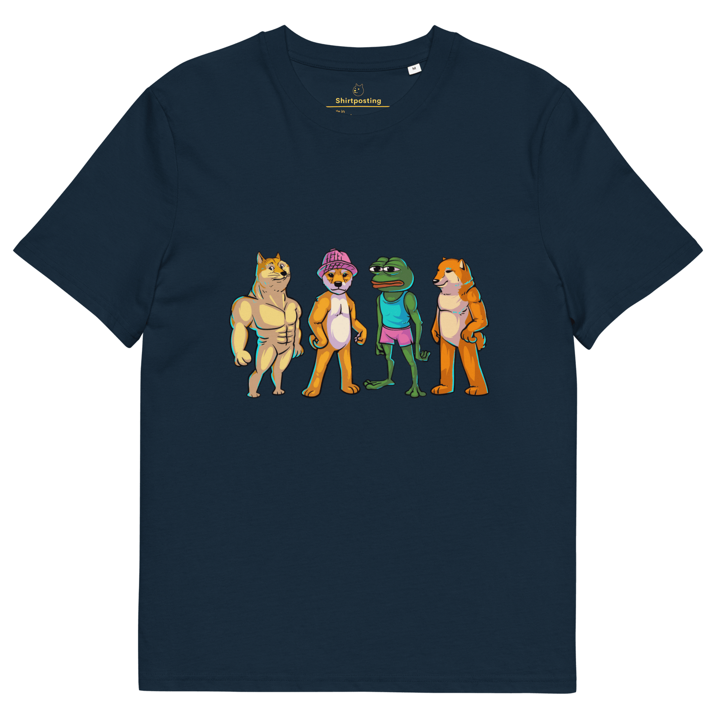 Meme Animal Premium Organic T-Shirt Meme - French Navy | Shirtposting