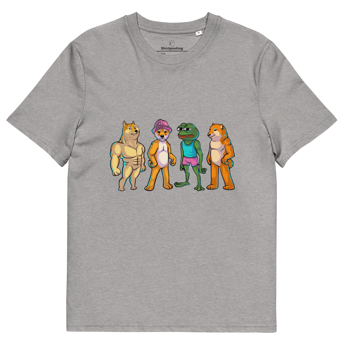 Meme Animal Premium Organic T-Shirt Meme - Heather Grey | Shirtposting