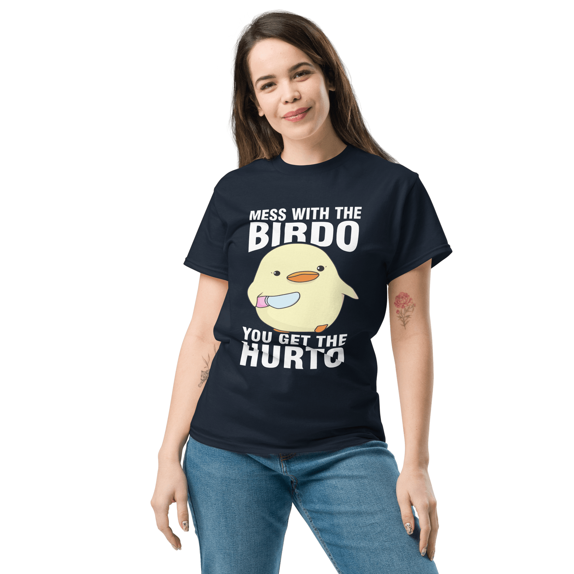 Mess With The Birdo Classic T-Shirt Meme - Military Green | Shirtposting