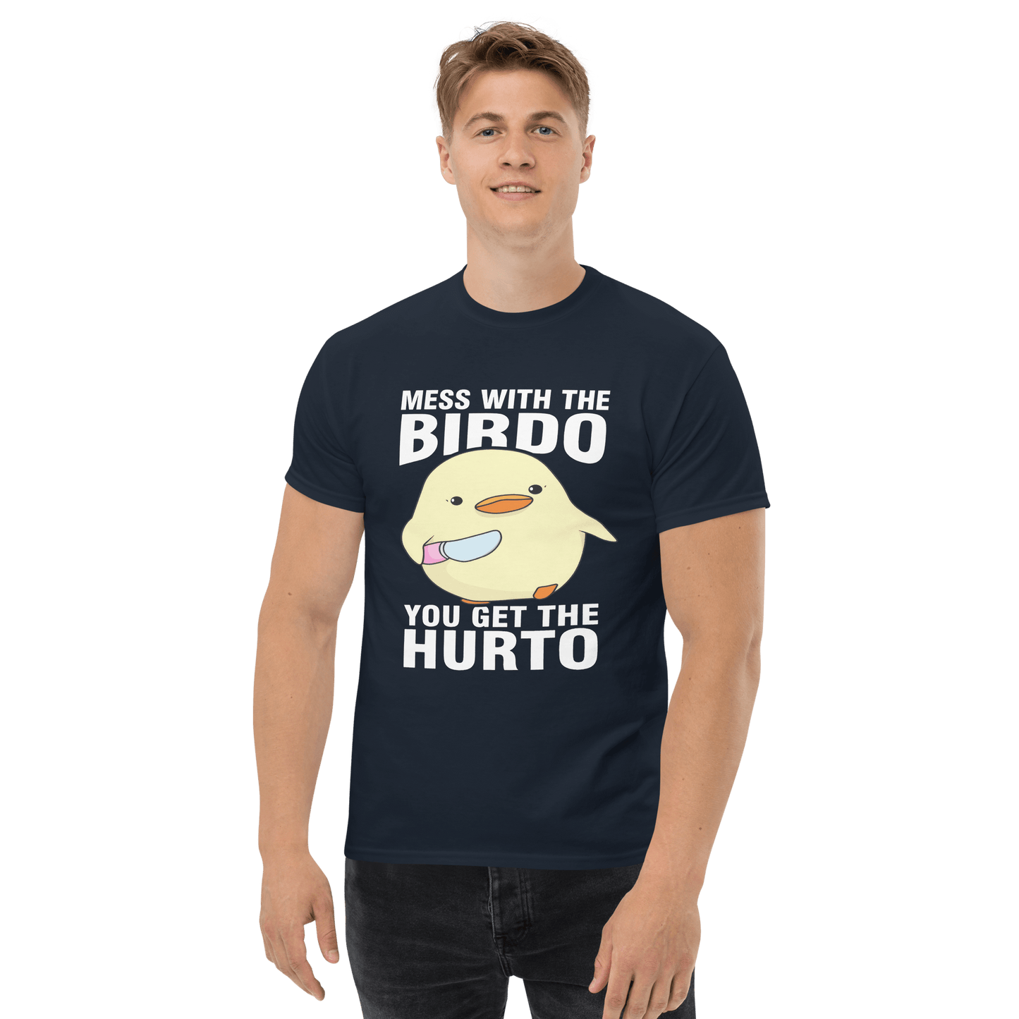 Mess With The Birdo Classic T-Shirt Meme - Military Green | Shirtposting