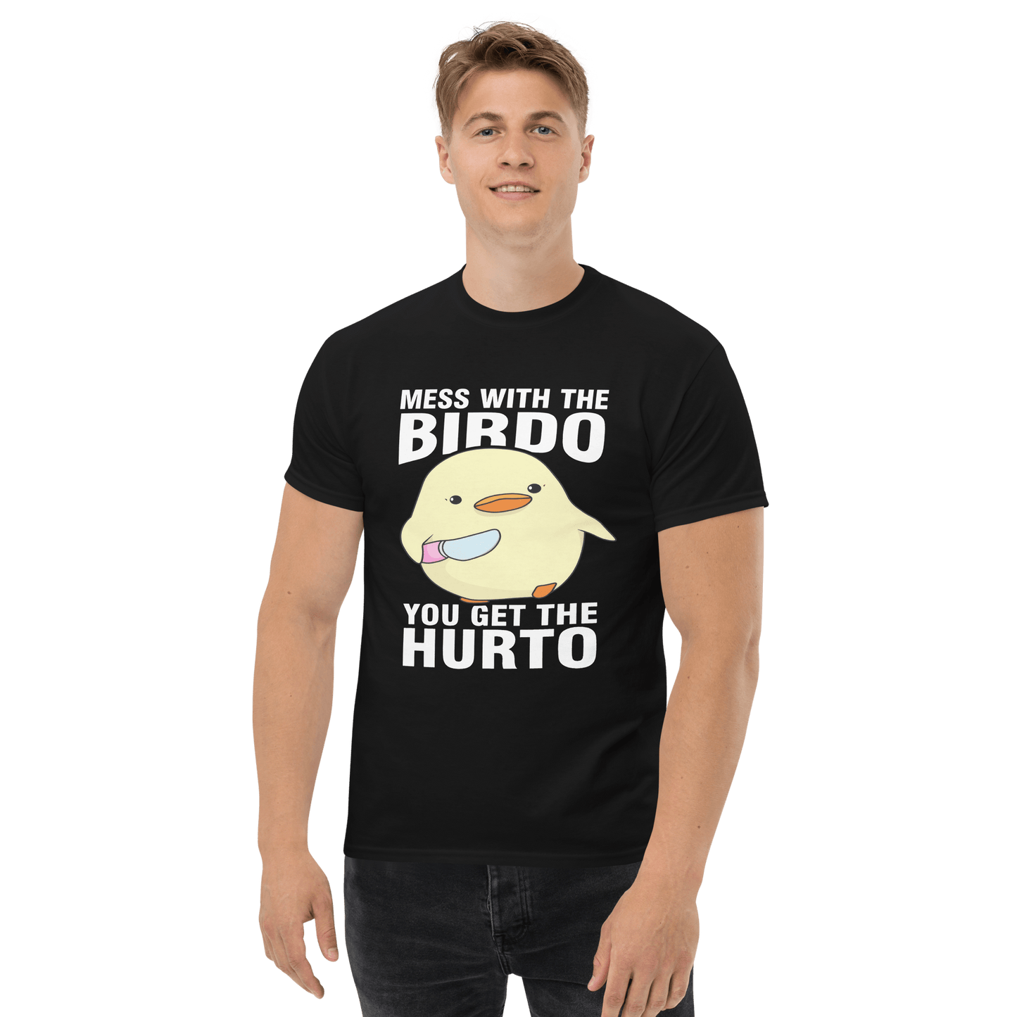 Mess With The Birdo Classic T-Shirt Meme - Military Green | Shirtposting