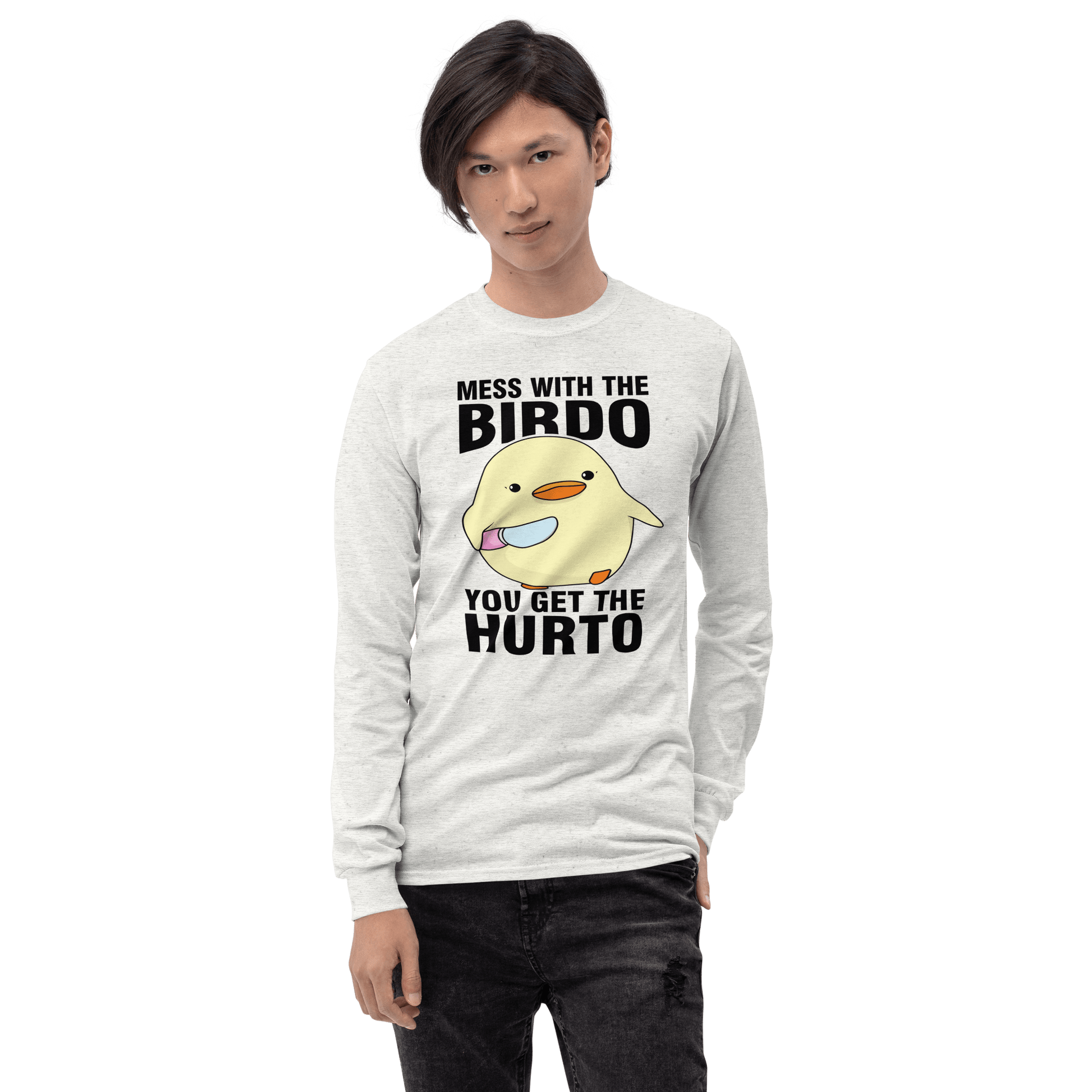 Mess With The Birdo Long Sleeve T-Shirt Meme - Ash | Shirtposting