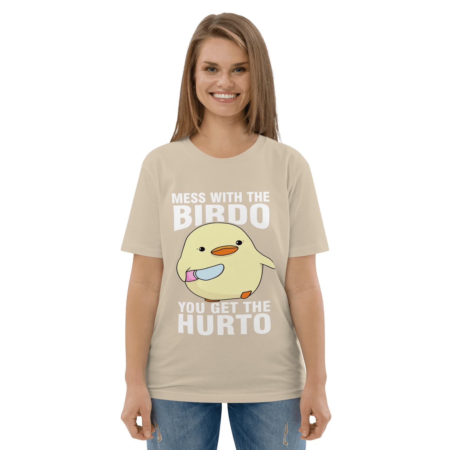 Mess With The Birdo Premium Organic T-Shirt Meme - Cotton Pink | Shirtposting