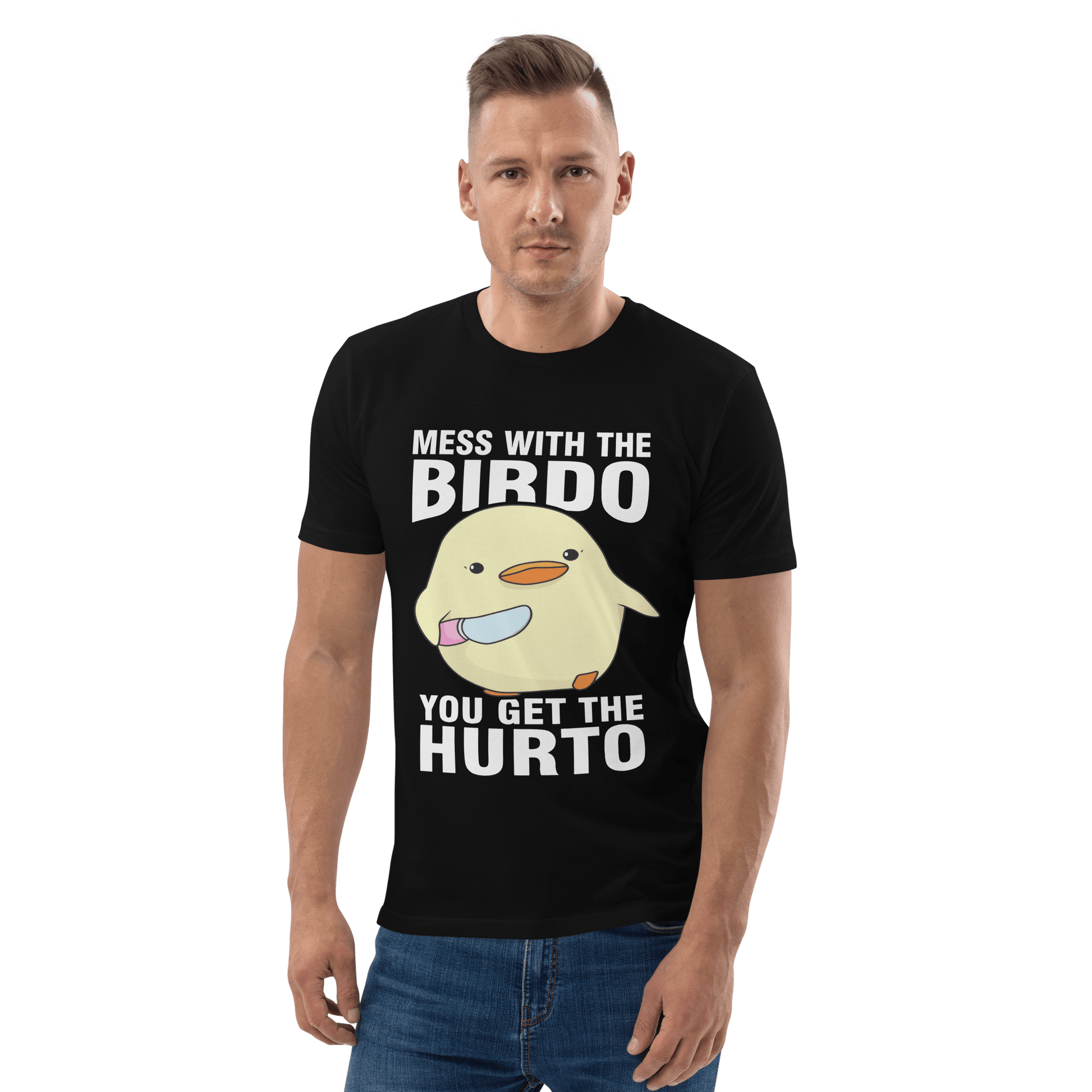 Mess With The Birdo Premium Organic T-Shirt Meme - Dark Heather Grey | Shirtposting