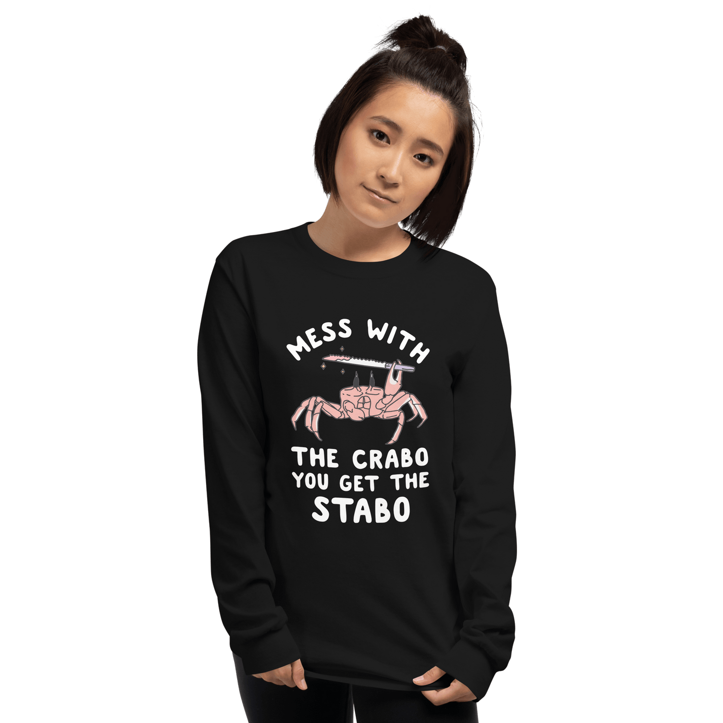 Mess With The Crabo Long Sleeve T-Shirt Meme - Royal | Shirtposting