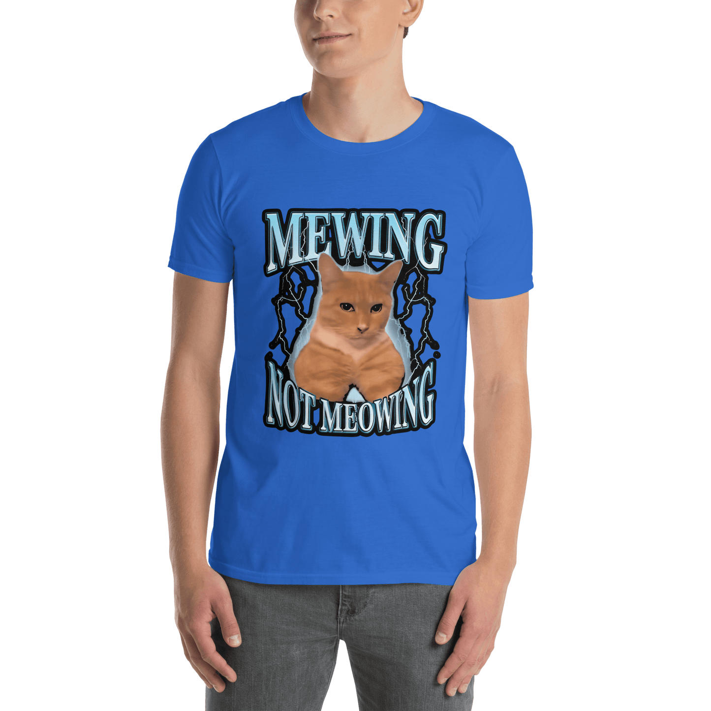 Mewing Classic T-Shirt Meme - Dark Heather Grey | Shirtposting