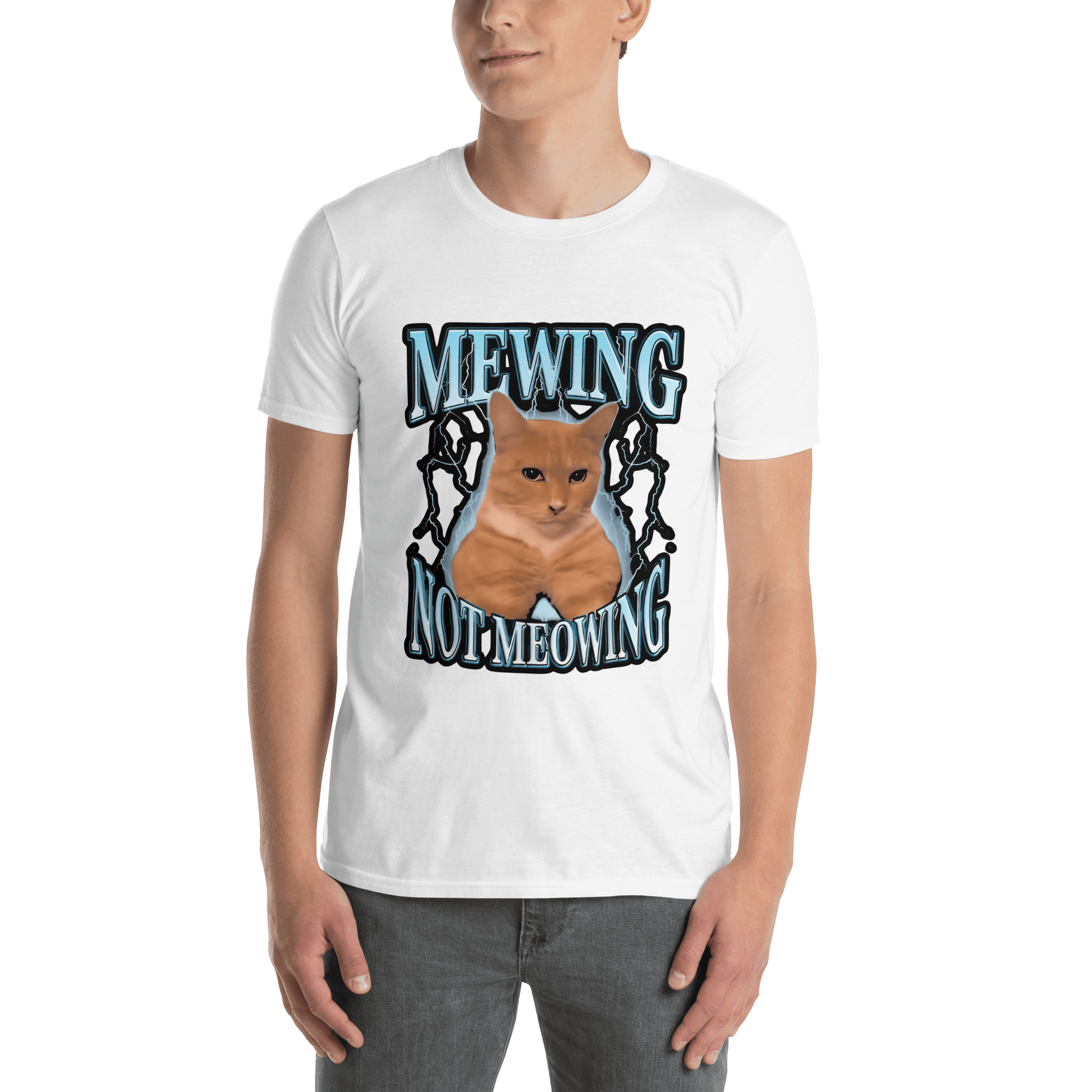 Mewing Classic T-Shirt Meme - Natural | Shirtposting