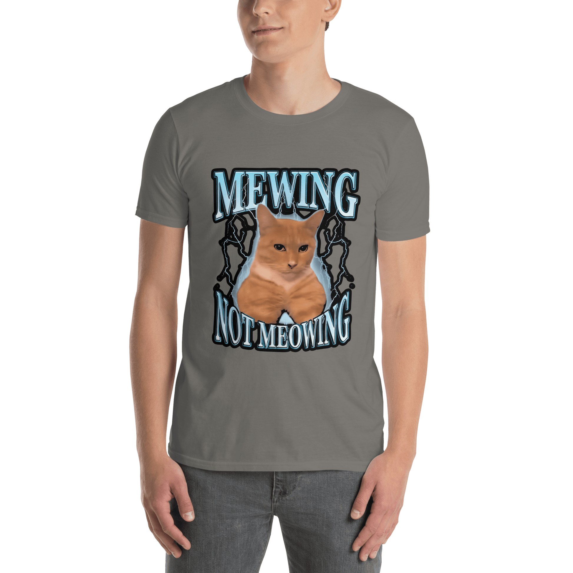 Mewing Classic T-Shirt Meme - Sport Grey | Shirtposting