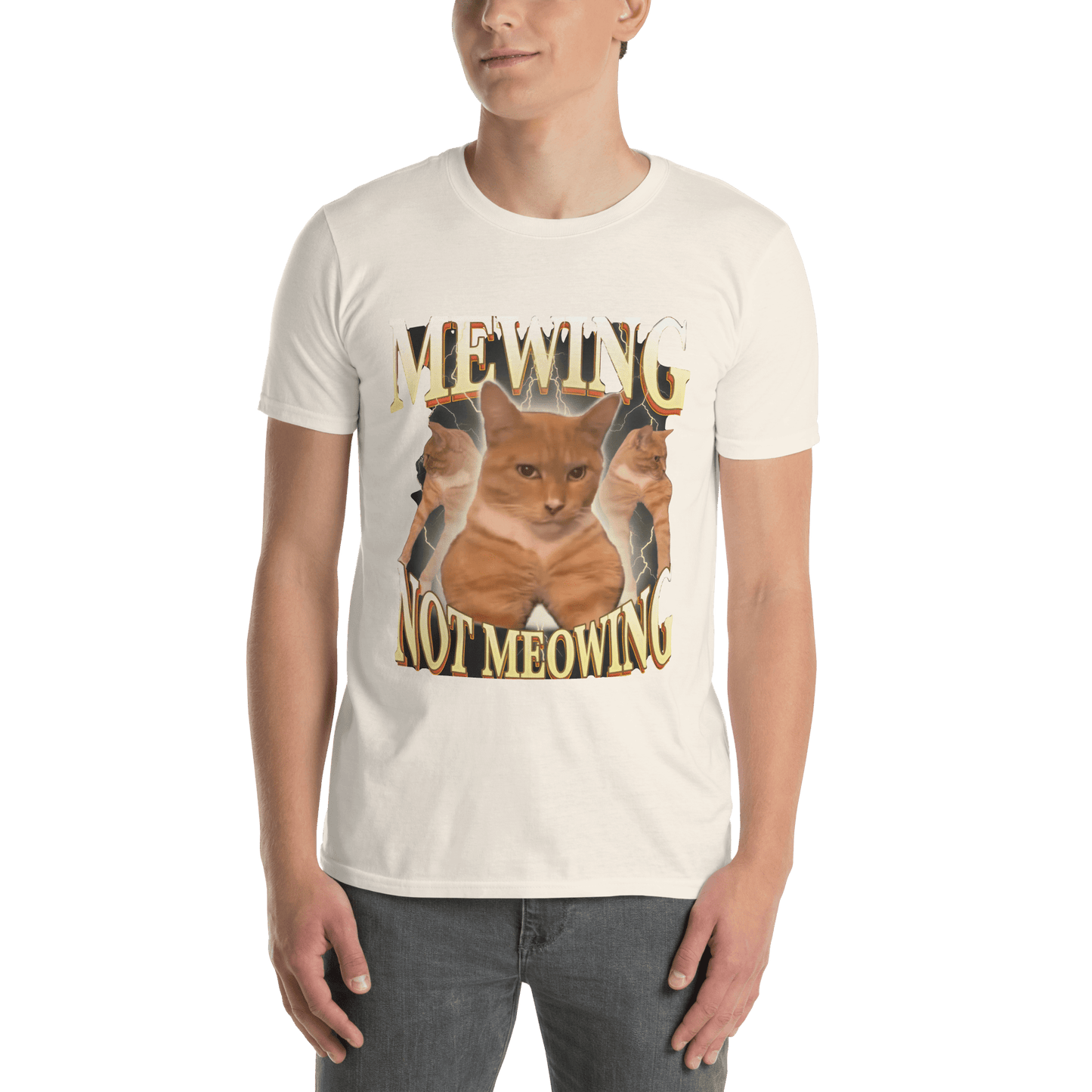 Mewing Classic T-Shirt Meme - Sport Grey | Shirtposting