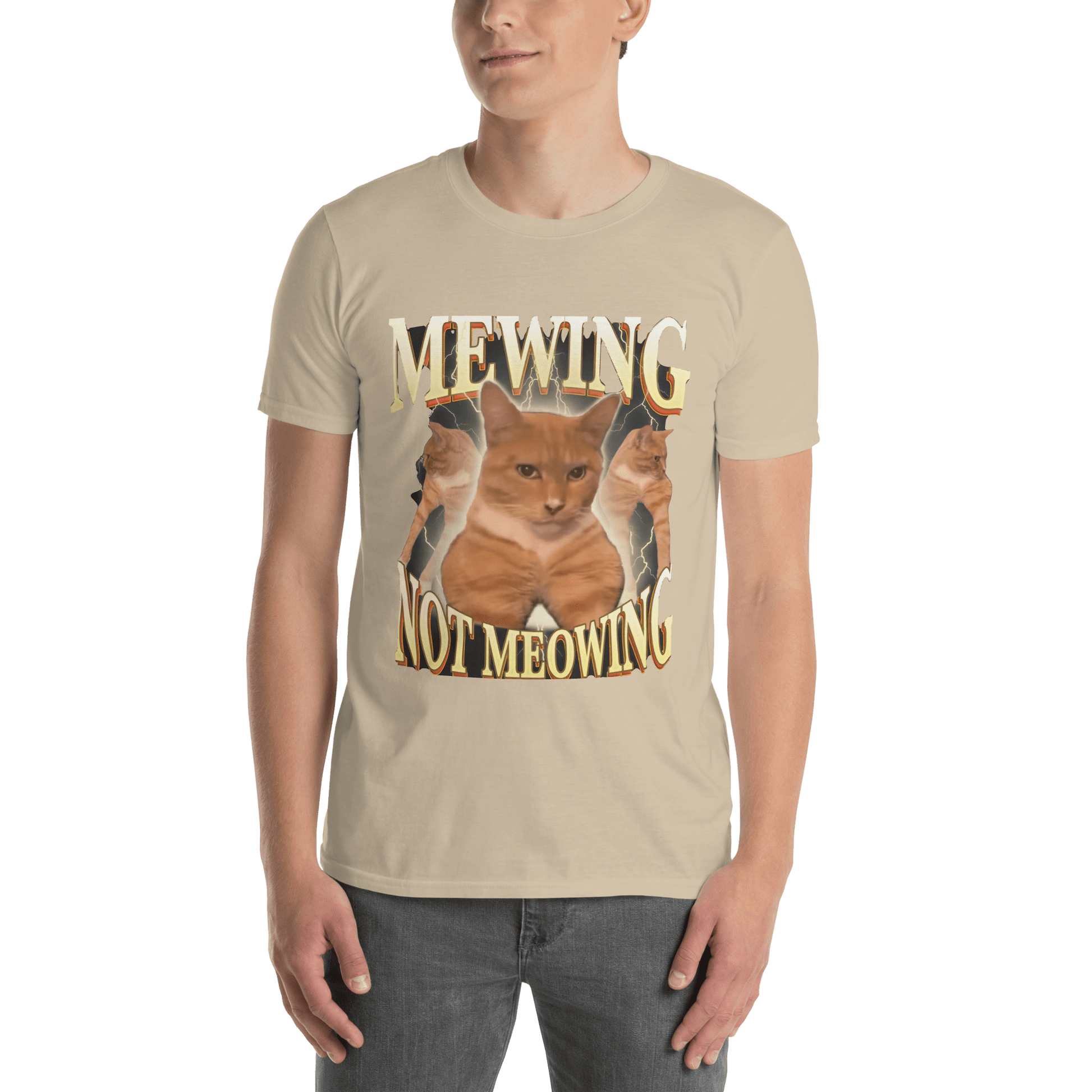 Mewing Classic T-Shirt Meme - Sport Grey | Shirtposting