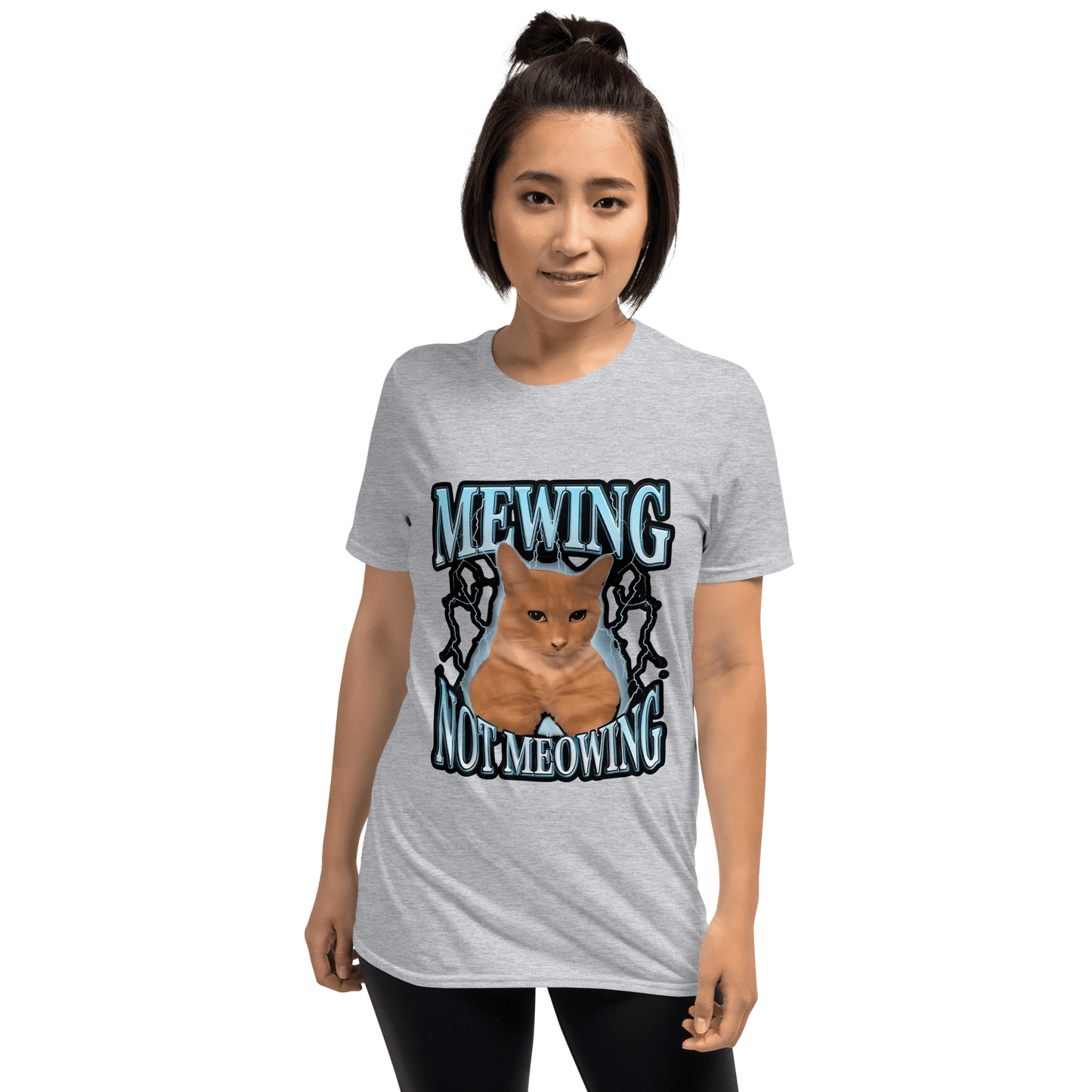 Mewing Classic T-Shirt Meme - Sport Grey | Shirtposting